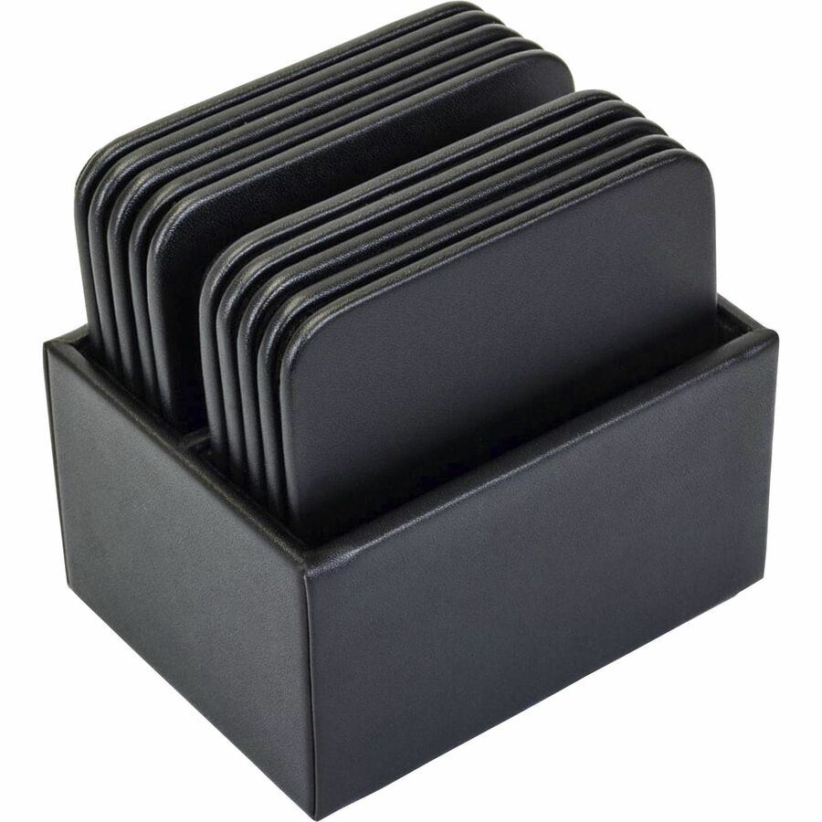 Leatherette Square Coaster Set