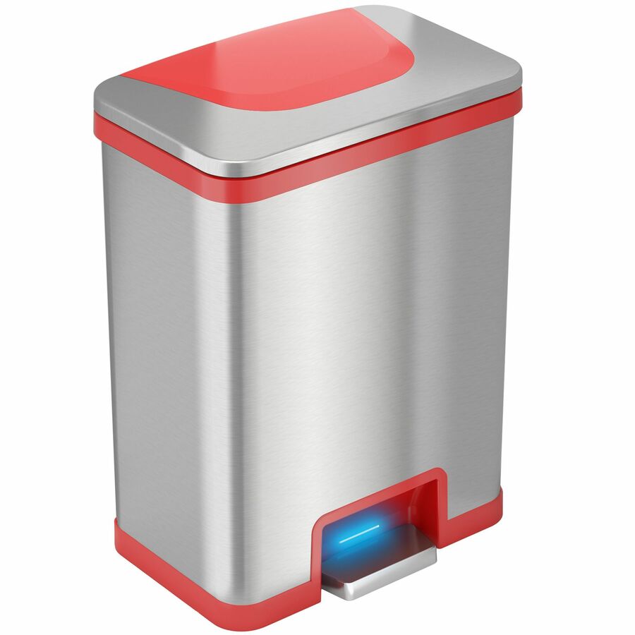 13-Gallon Pedal-Sensor Trash Can