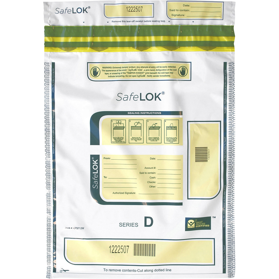 SafeLOK Tamper-Evident Deposit Bags