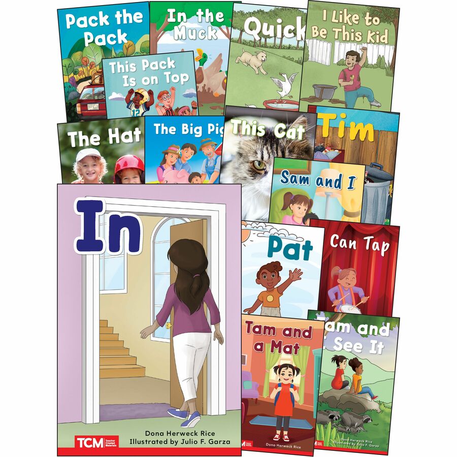 Decodable Books Grade PK-K Set 1: 15-Book Set