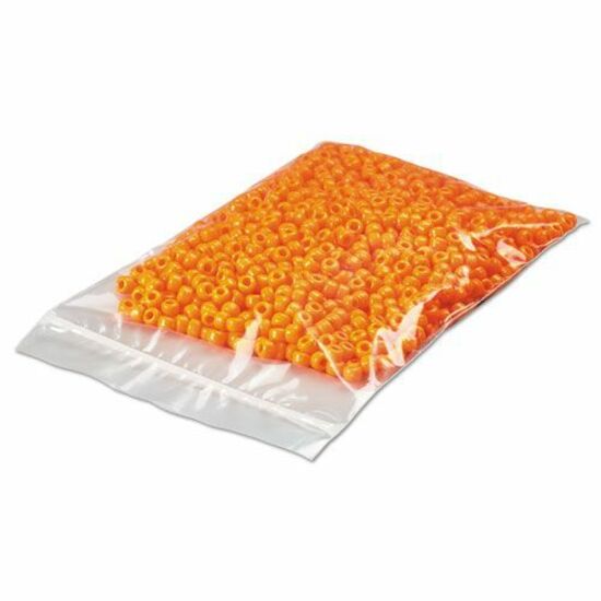 Reclosable Poly Bags, Zipper-Style Closure, 2 mil, 6" x 9" , Clear, 1,000/Carton