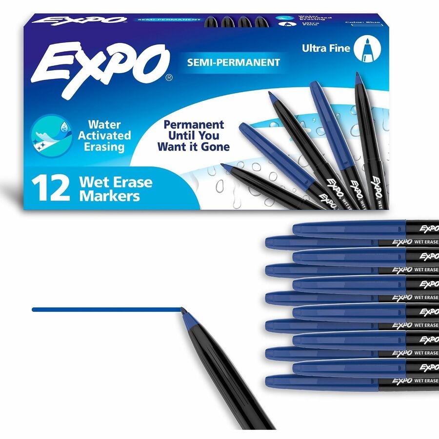 Wet Erase Markers, Ultra Fine Tip