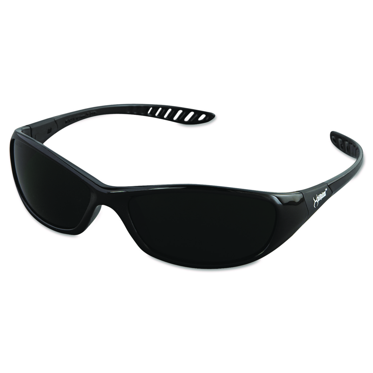 Hellraiser Safety Glasses, Black Full Frame, Green Shade 5 VLT Dual Lens