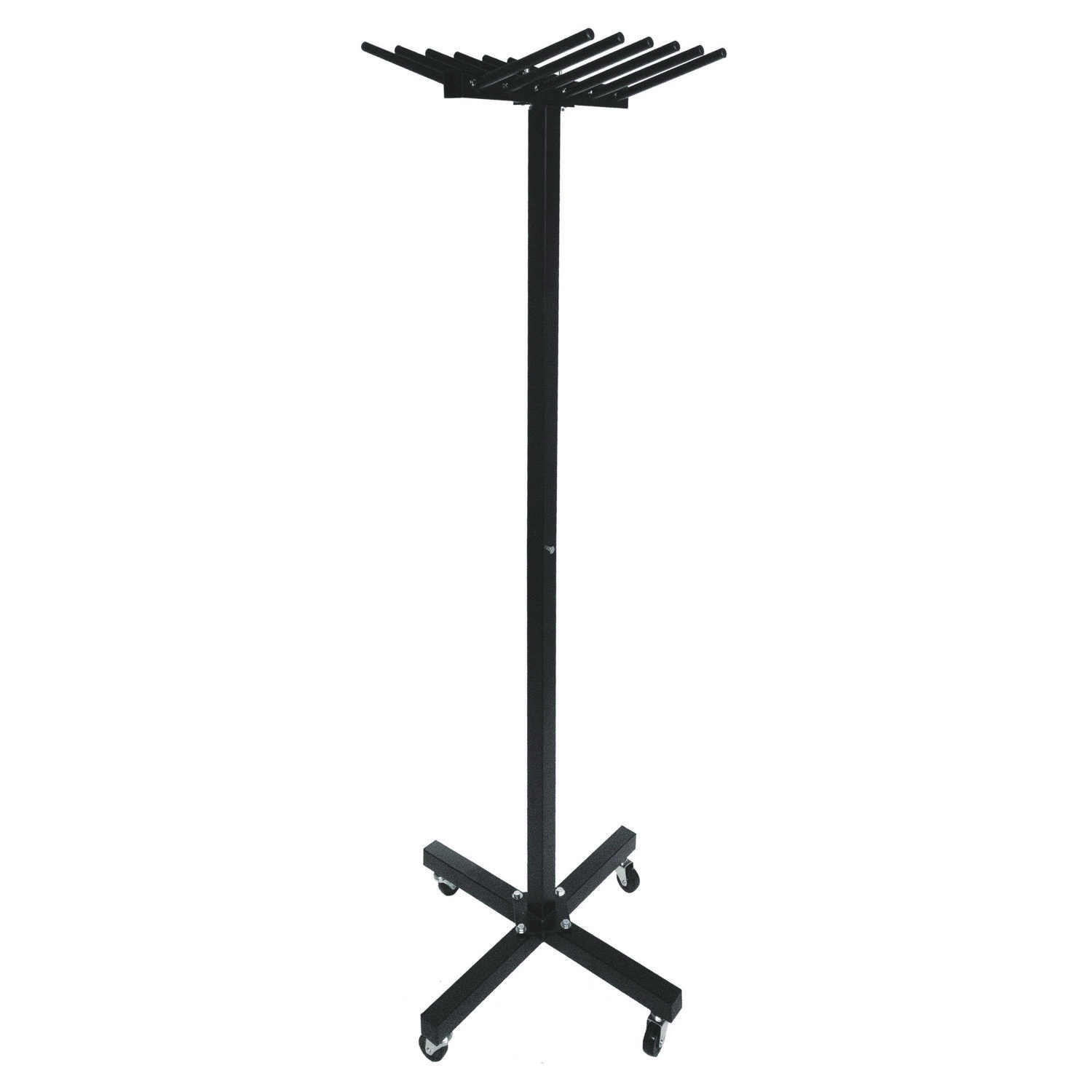 Portable Jump Rope Metal Rack, 23" x 23" x 65", Black