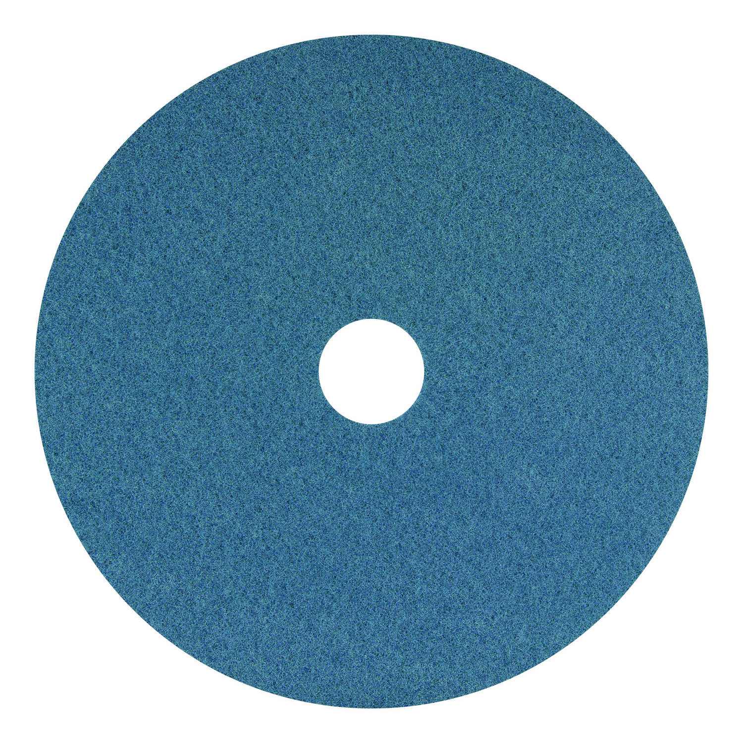 Cleaner Pad, 20" Diameter, Blue, 5/Carton