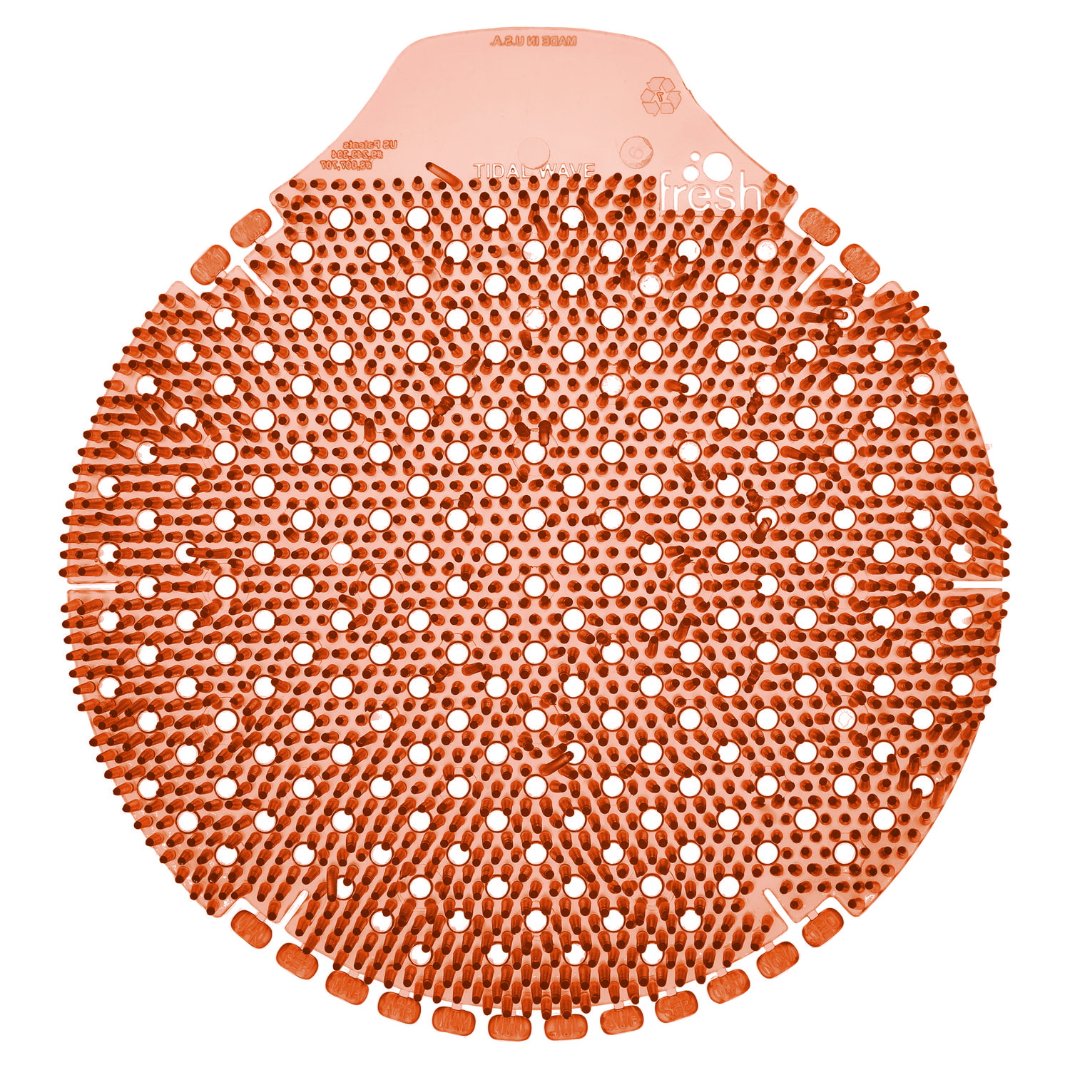 Tidal Wave, Urinal Screens, Mango Scent, Orange, 0.42 oz, 6/Box