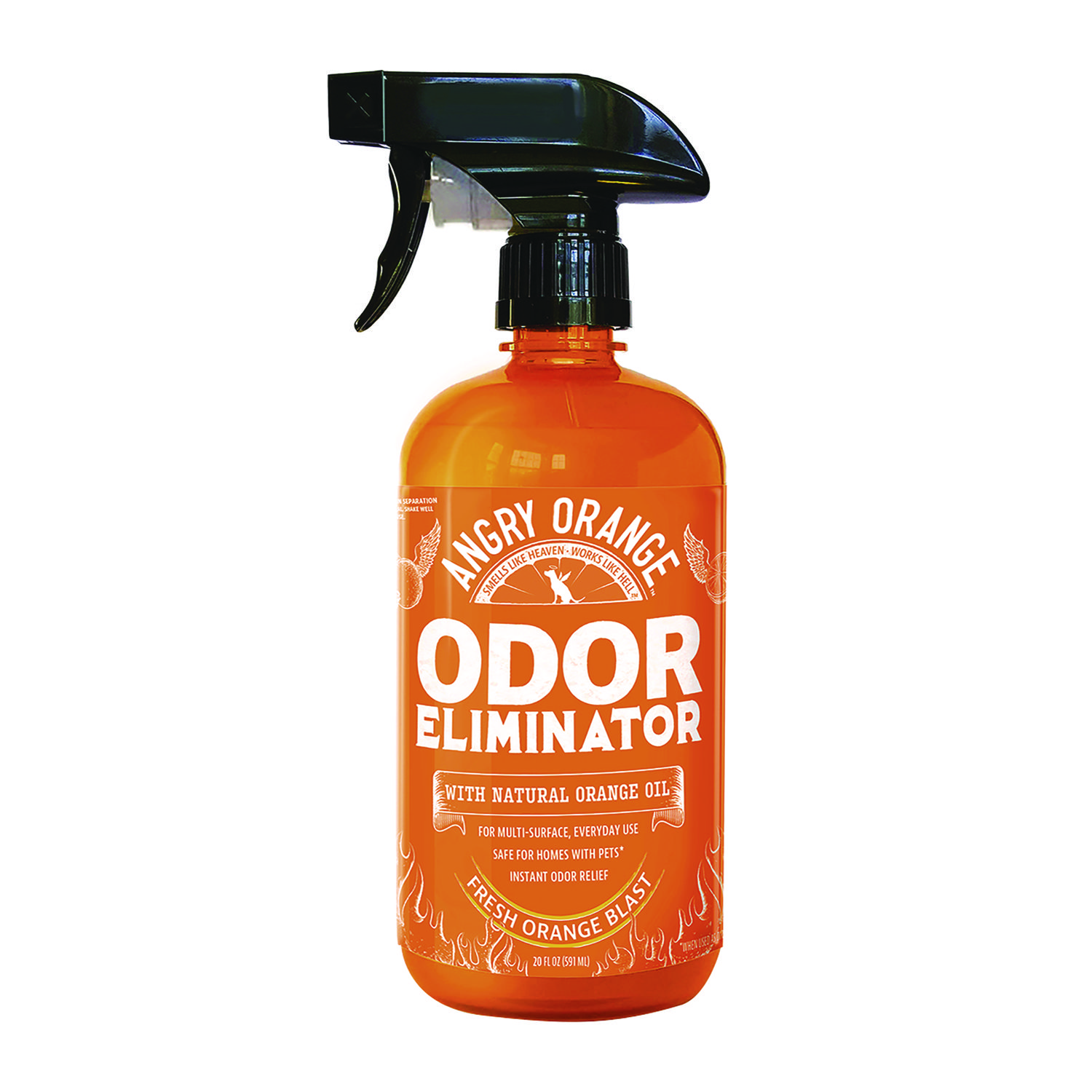 Pet Odor Eliminator Spray, Fresh Orange Blast Scent, 20 oz Spray Bottle