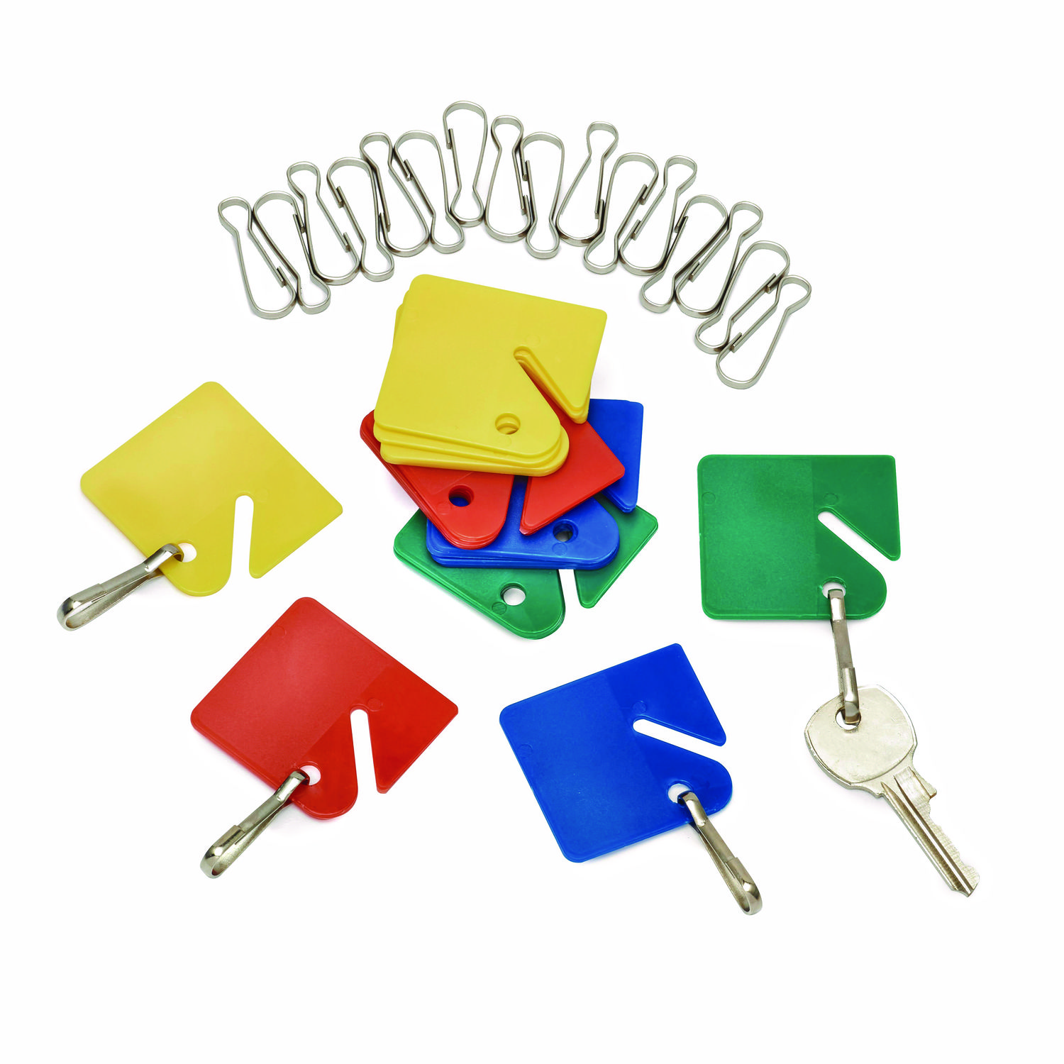 ALH68920COLORED - Plastic Identification Key Tags, Plastic, Assorted ...