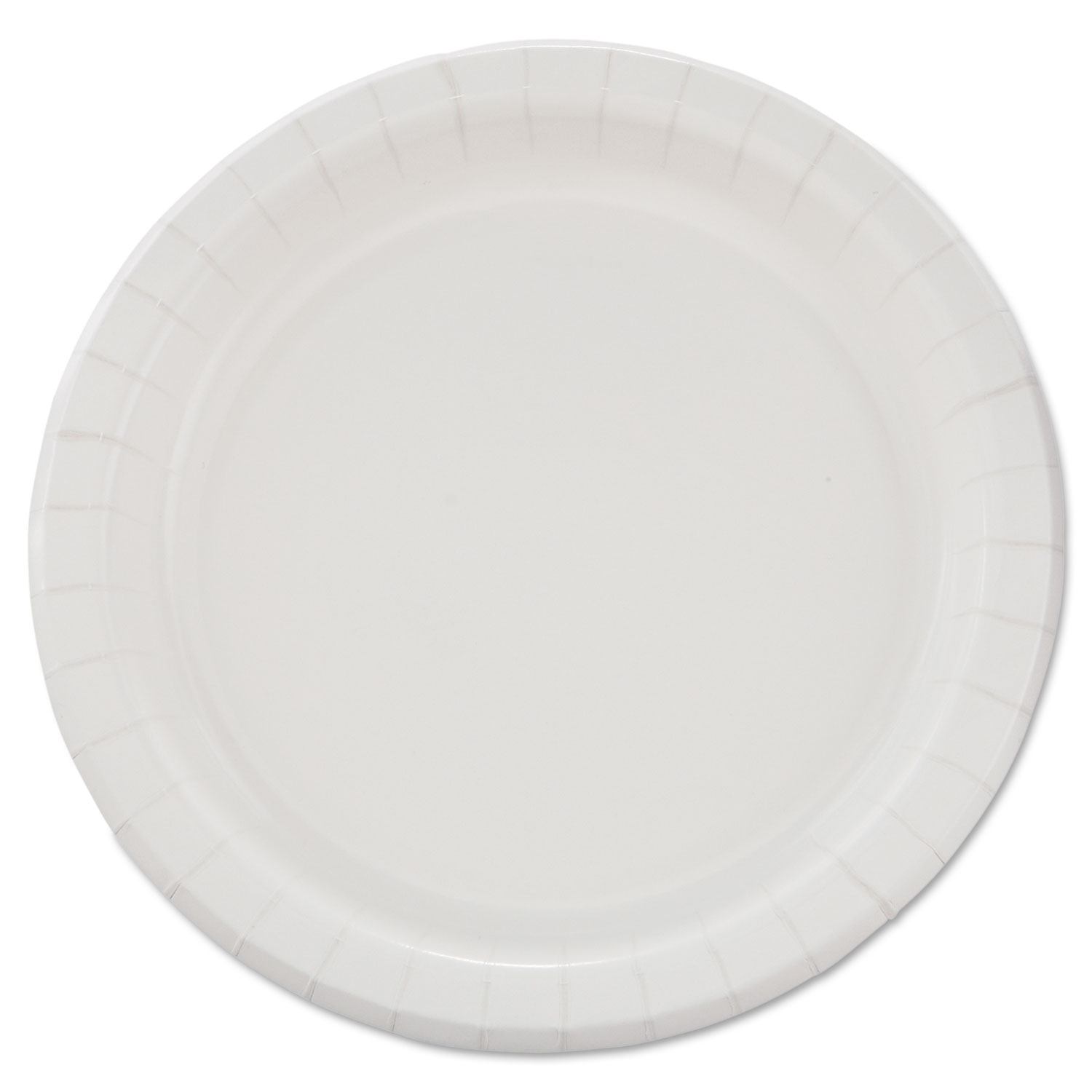 Bare Eco-Forward Clay-Coated Paper Dinnerware, ProPlanet Seal, Mediumweight, Plate, 8.5" dia, White, 125/Pack, 4 Packs/Carton