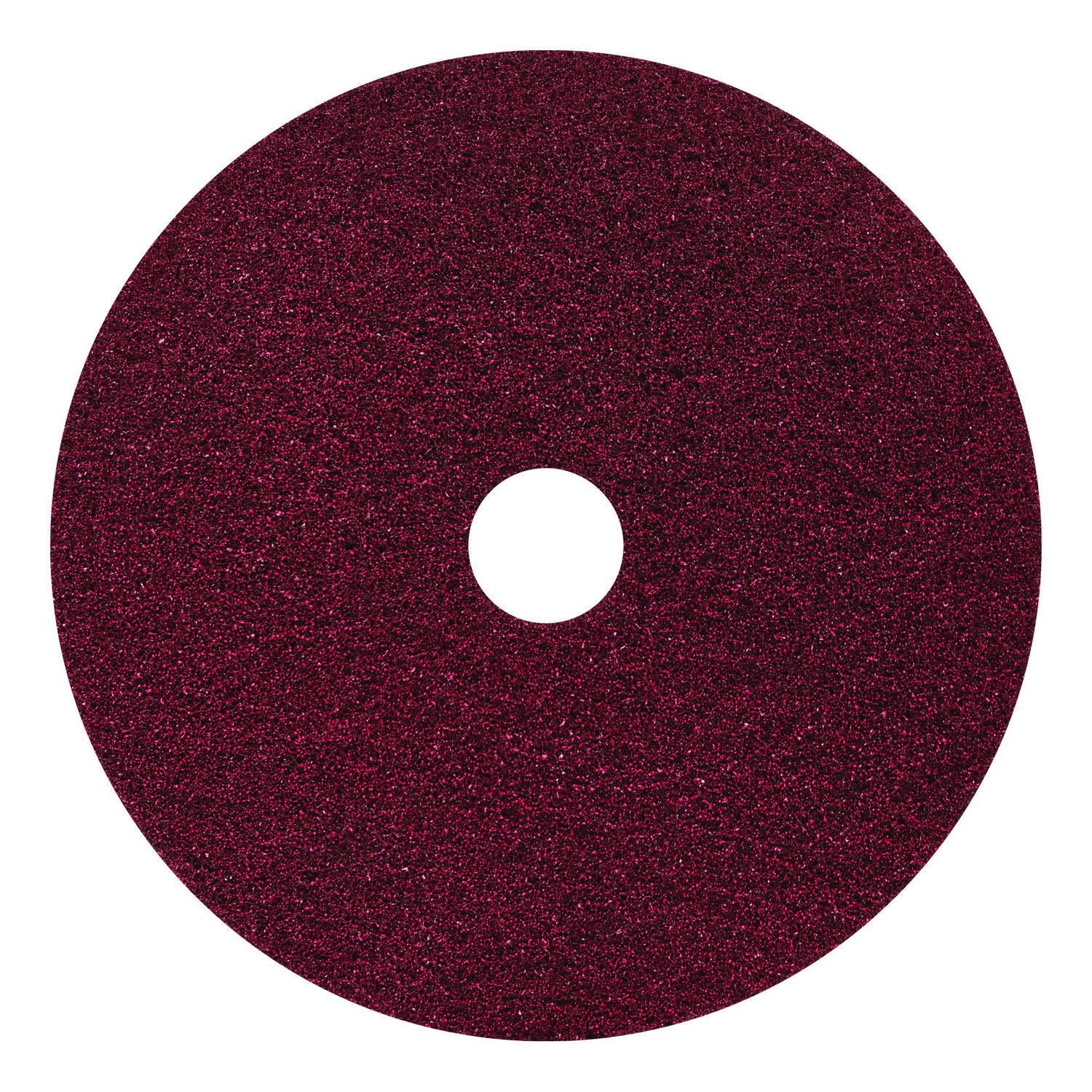 Black Diamond 400 Grit Heavy-Duty Cleaning Pad, 20" Diameter, Black/Red, 2/Carton