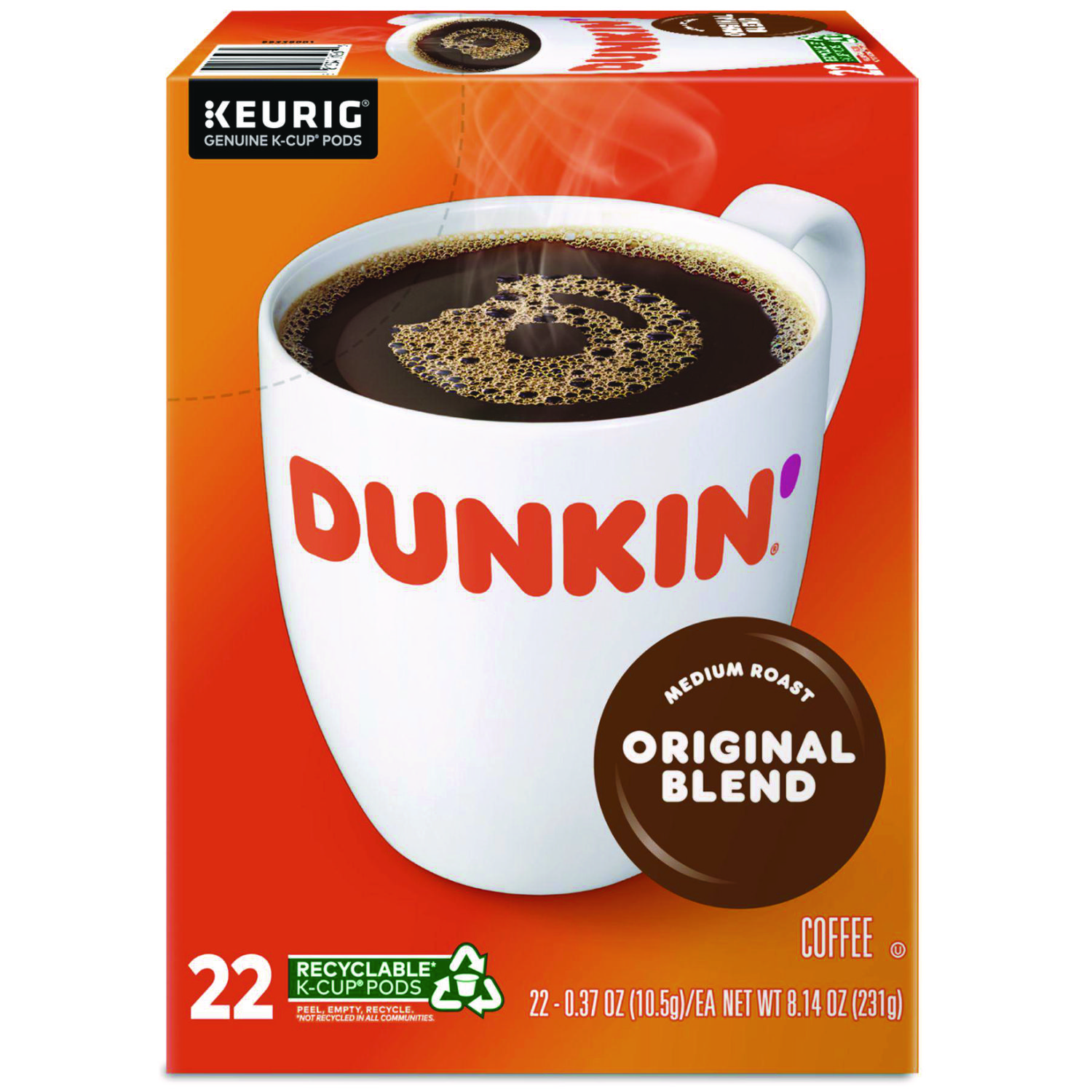 K-Cup Pods, Original Blend,  22/Box