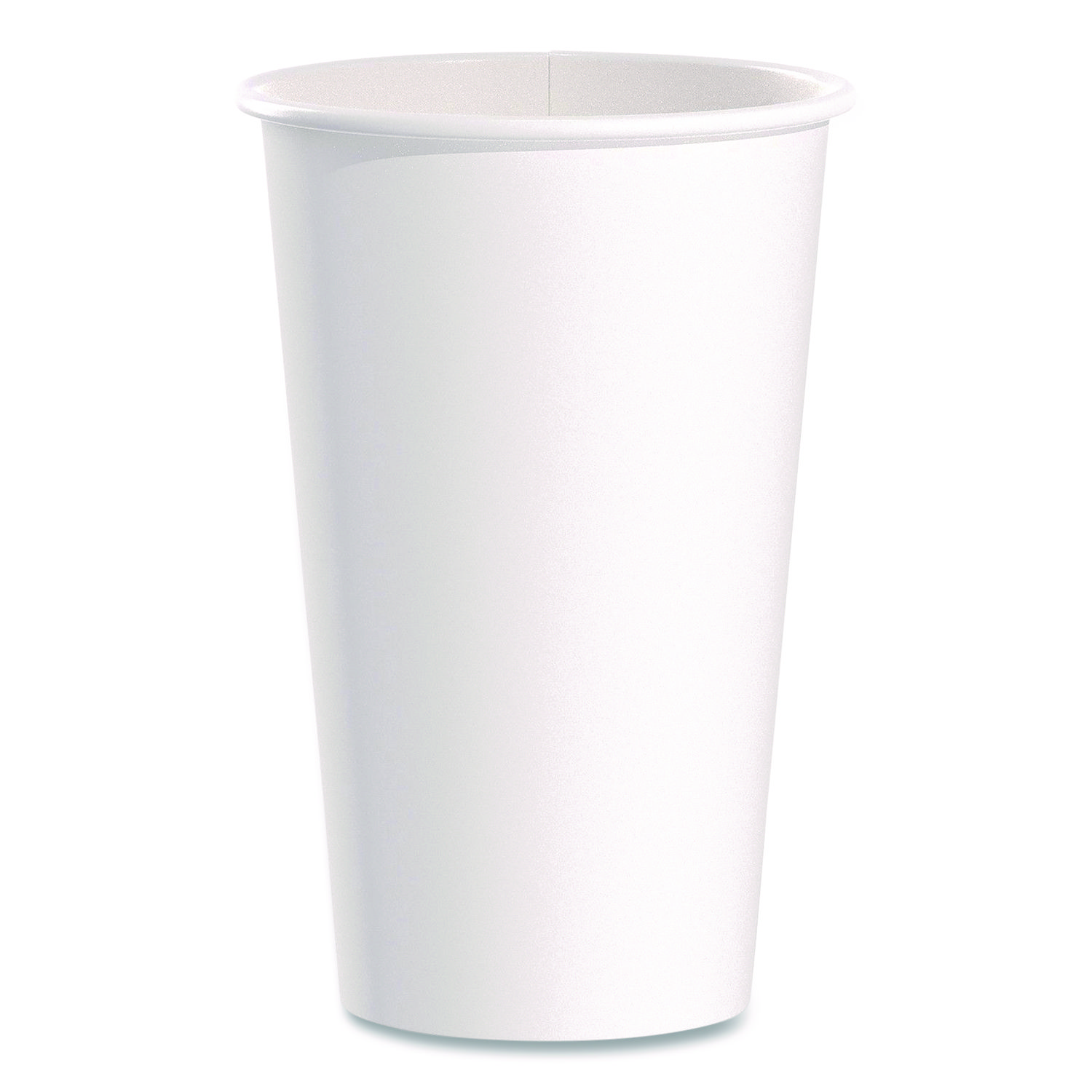 Paper Hot Cups, 16 oz, White, 50/Pack