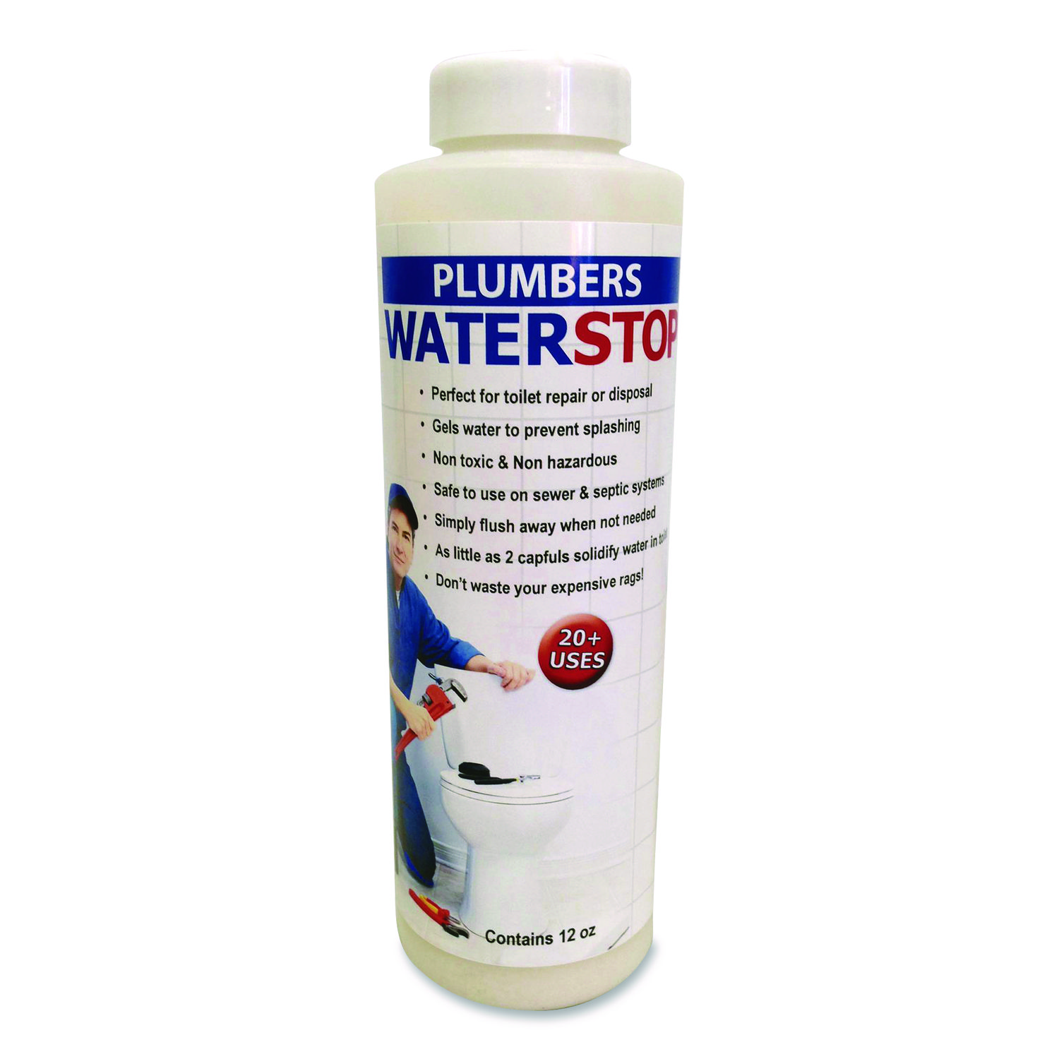 Water Stop, 17.75 L, 12 oz Bottle