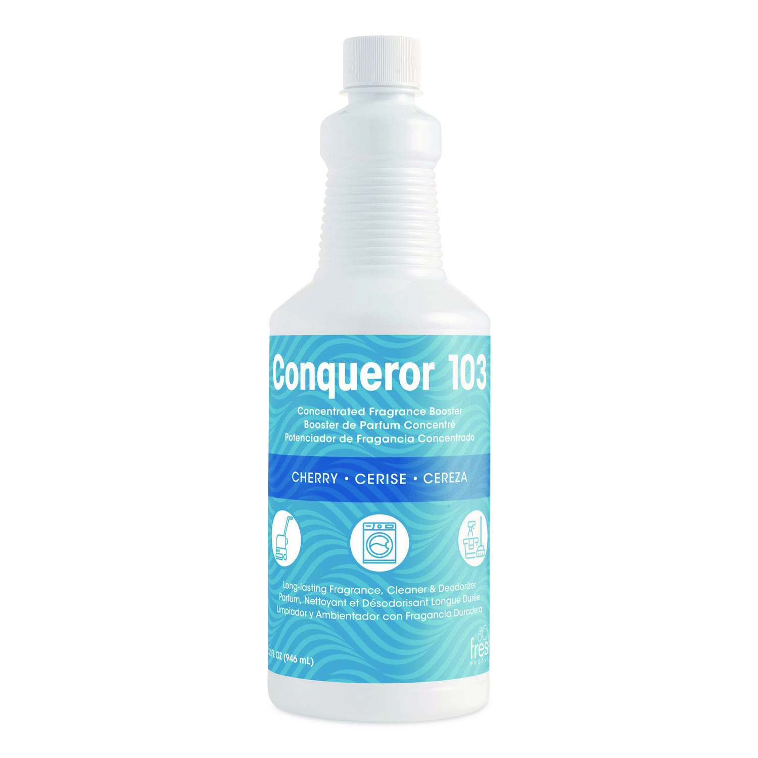 Conqueror 103 Odor Counteractant Concentrate, Cherry, 32 oz Bottle, 12/Carton