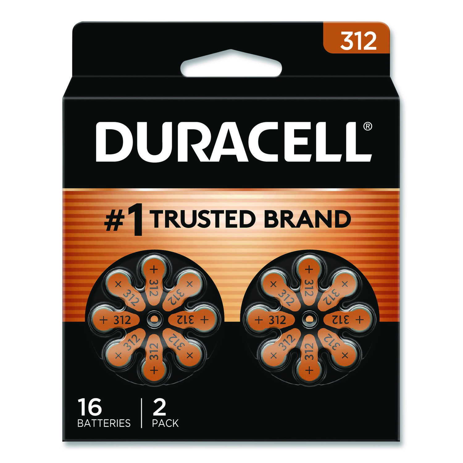Hearing Aid Battery, #312, 16/Pack