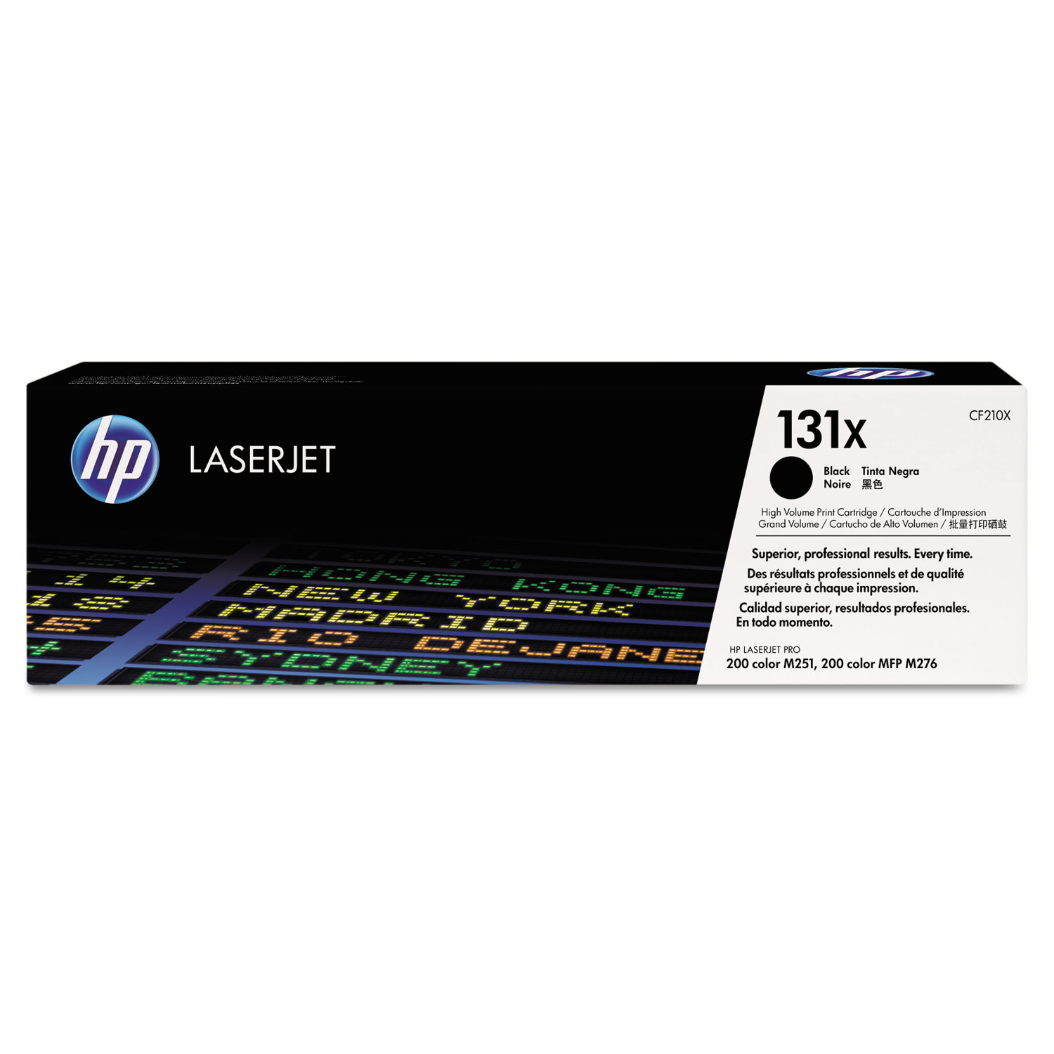 HP 131X, (CF210X) High-Yield Black Original LaserJet Toner Cartridge