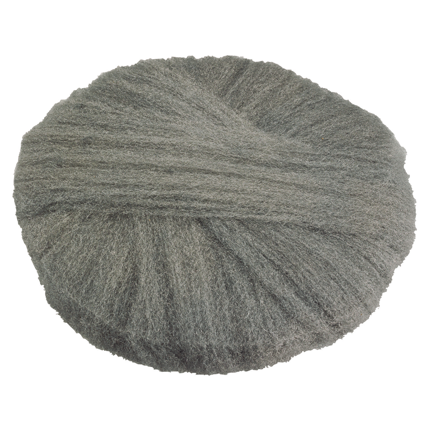 Radial Steel Wool Pads, Grade 0 (Fine): Cleaning and Polishing, 18" Diameter, Gray, 12/Carton