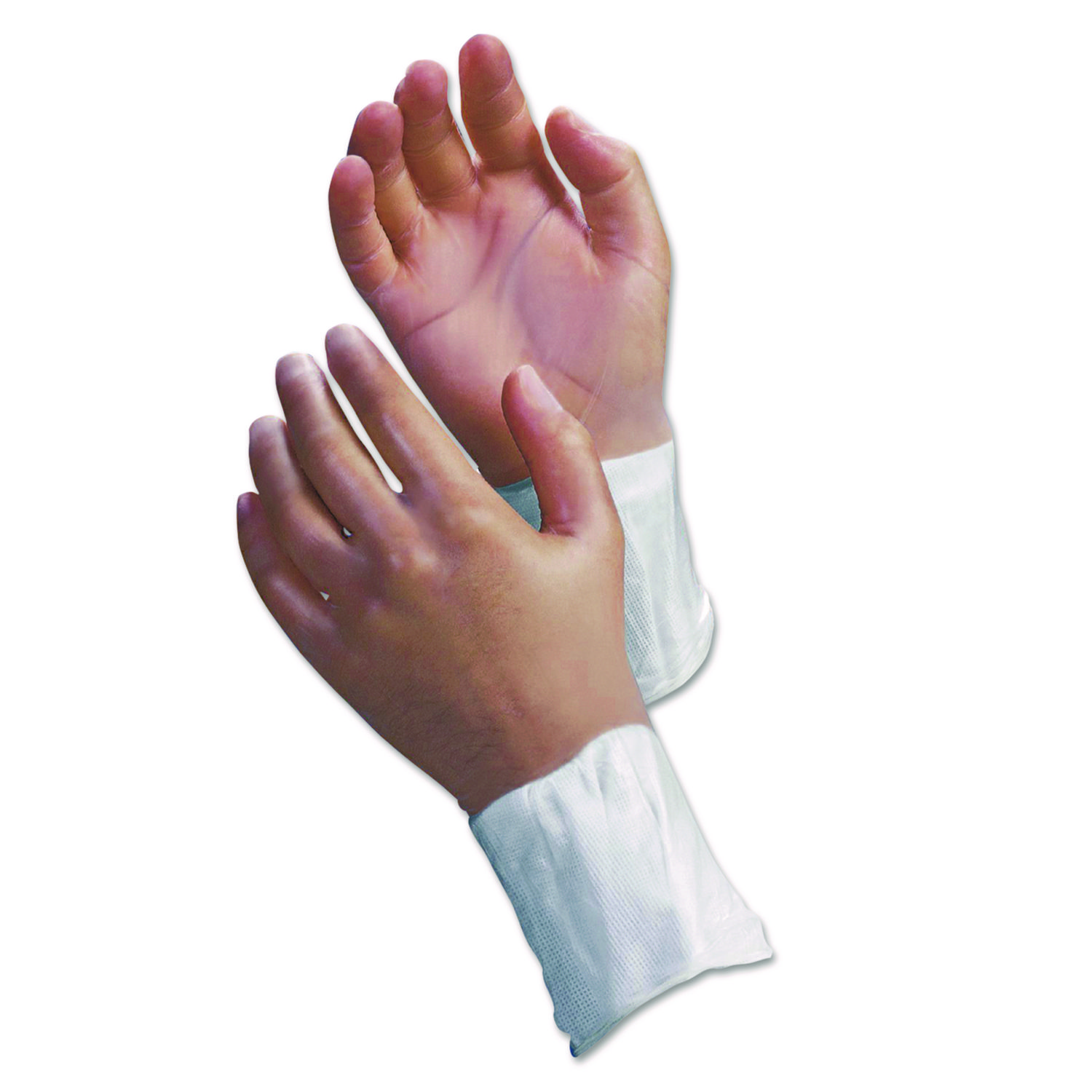 G5 Co-Polymer Gloves, Polymer-Coated PVC, AQL 2.5, Small, 12" Long, Clear, 1,000/Carton