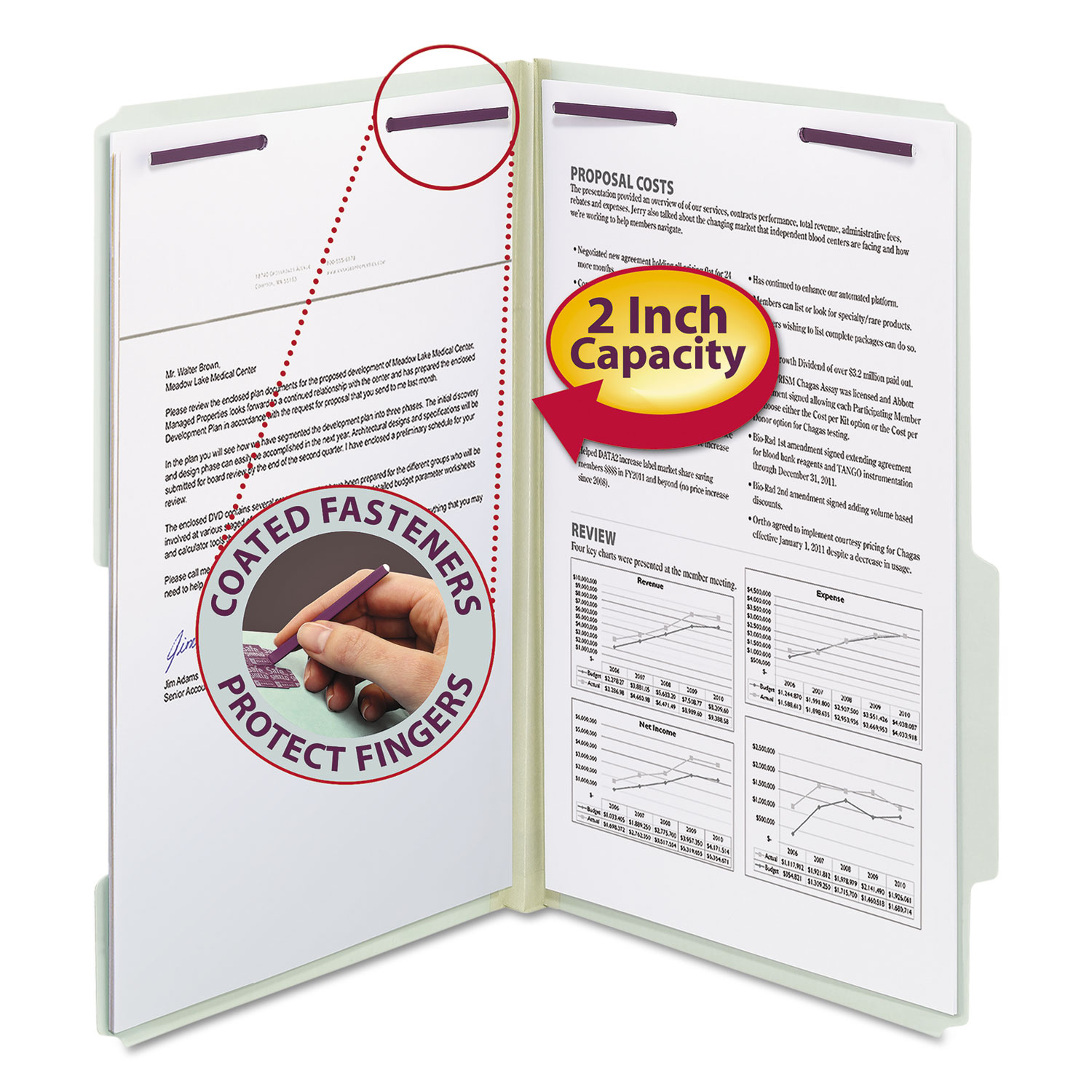 File Folders with SafeSHIELD Fastener