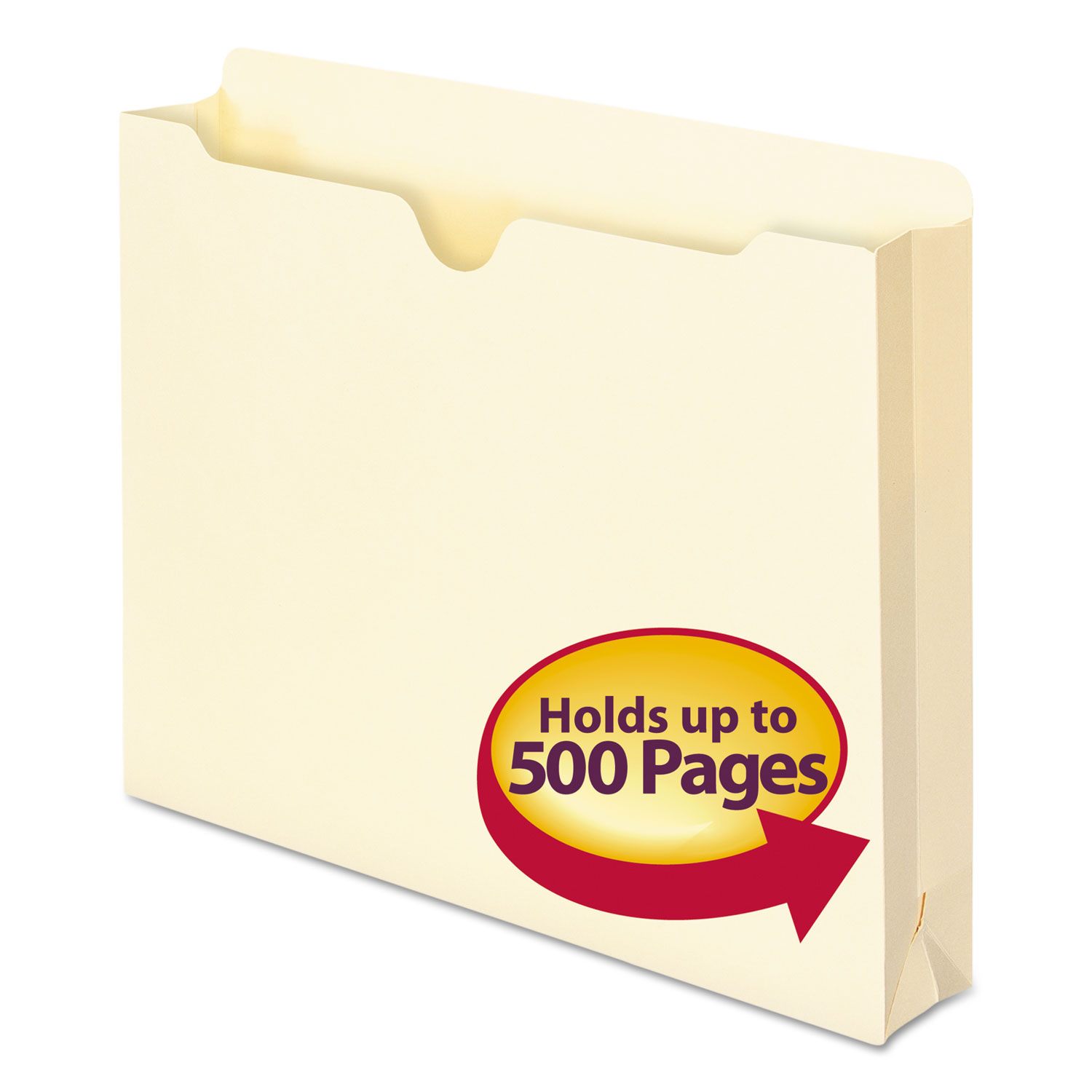 SMD75470 - Manila File Jackets, 1-Ply Straight Tab, Letter Size, Manila ...