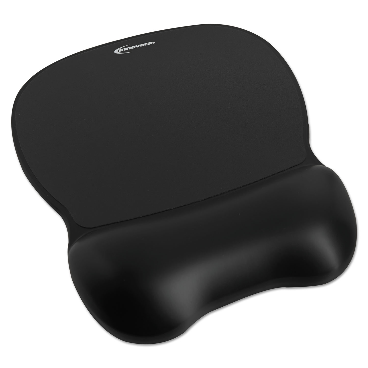 Gel Mouse Pad with Softskin Wrist Rest, 9.62 x 8.25, Black
