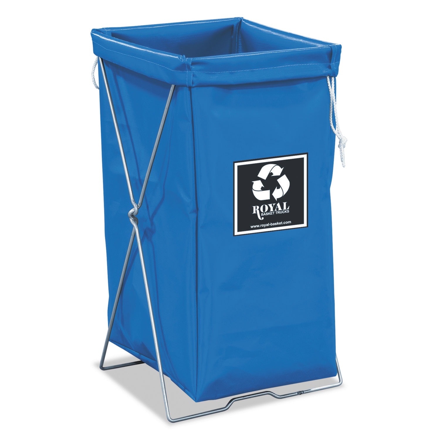 Enviro Hamper, Hamper Bag and Stand, 30 gal, 15w x 16d x 30h, Steel/Vinyl, Blue