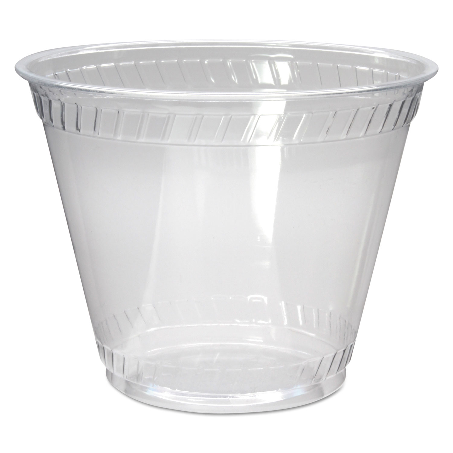 Greenware Cold Drink Cups, Old-Fashioned Cup, 9 oz, Sugarcane, Clear, 50/Sleeve, 20 Sleeves/Carton