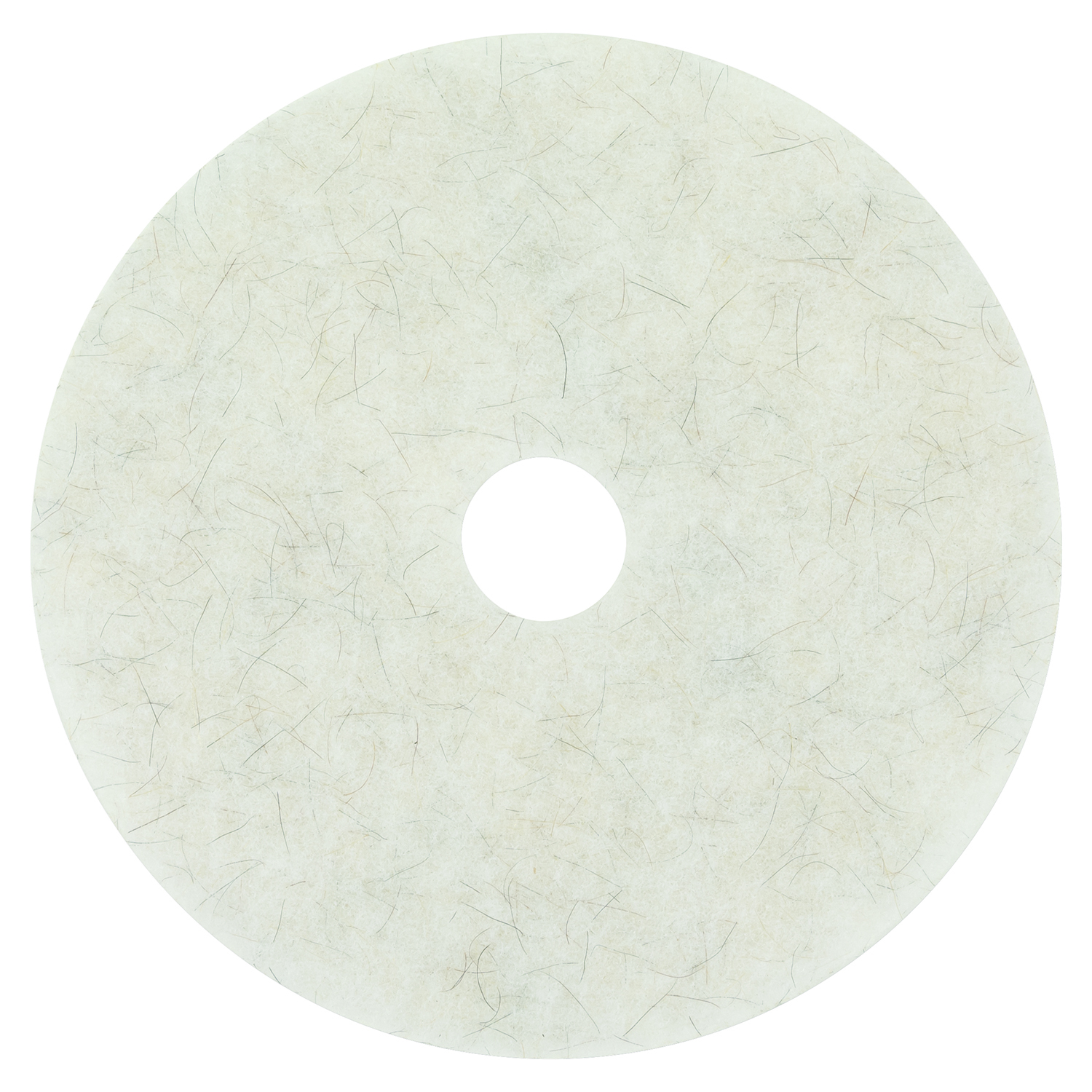 Ultra High-Speed Natural Blend Floor Burnishing Pads 3300, 24" Diameter, White, 5/Carton