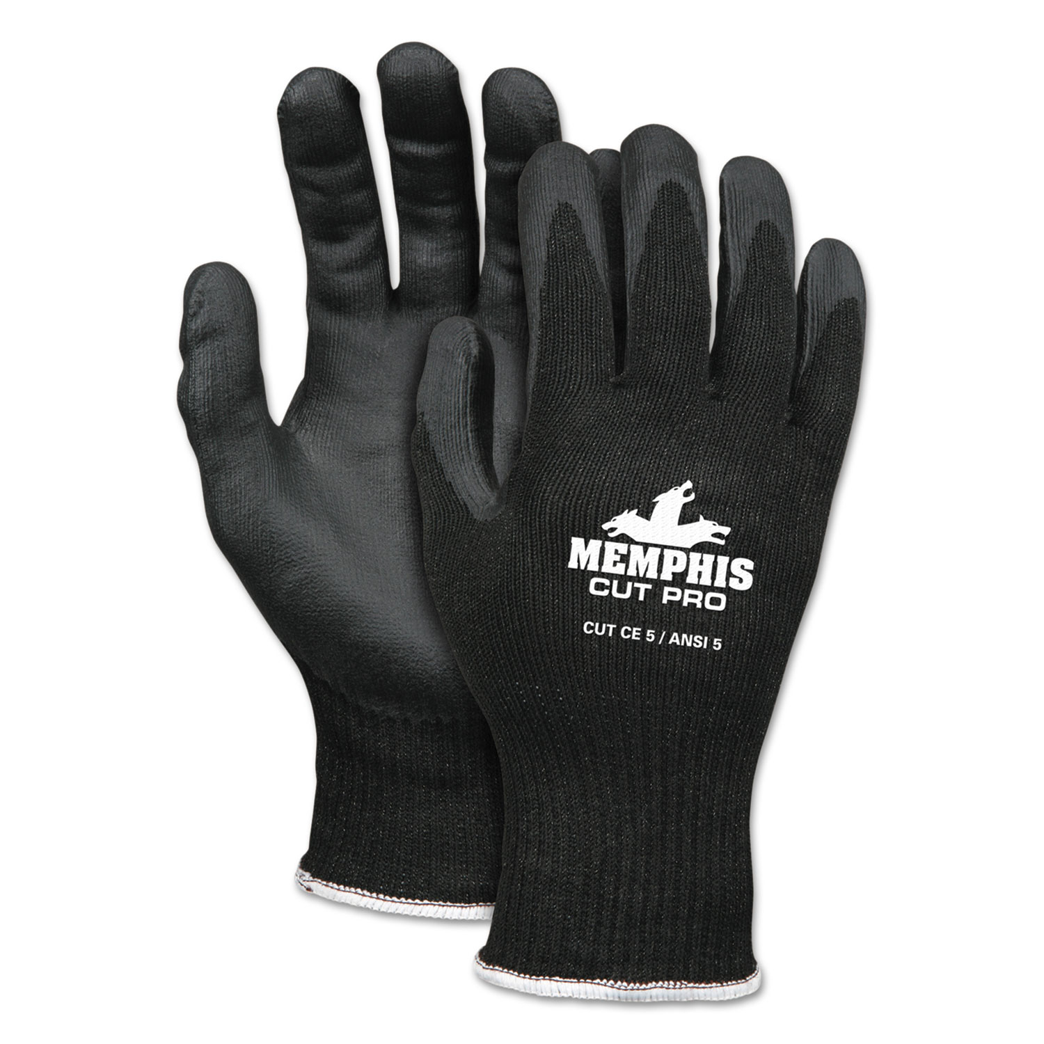 Cut Pro 92720NF Gloves, 10" Long, X-Large, Black, Pair