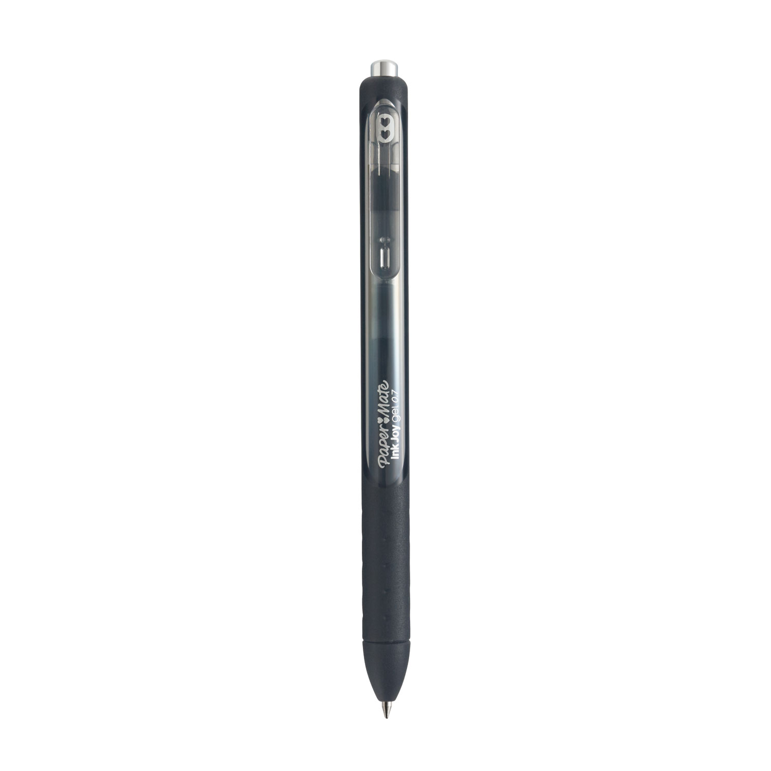 InkJoy Gel Pen, Retractable, Medium 0.7 mm, Black Ink, Black Barrel, Dozen