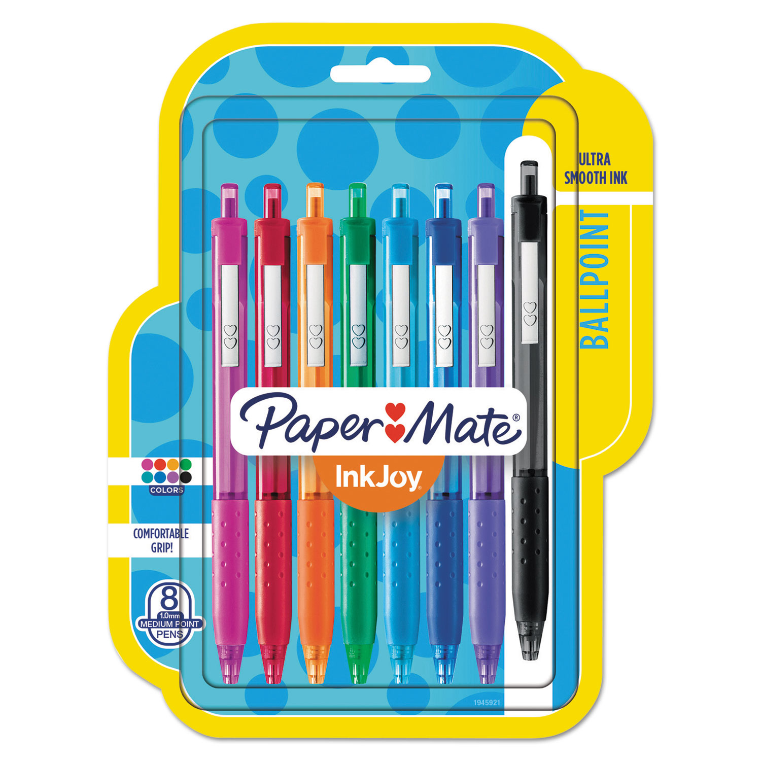 InkJoy 300 RT Ballpoint Pen Retractable, Medium 1 mm, Assorted Ink and Barrel Colors, 8/Pack