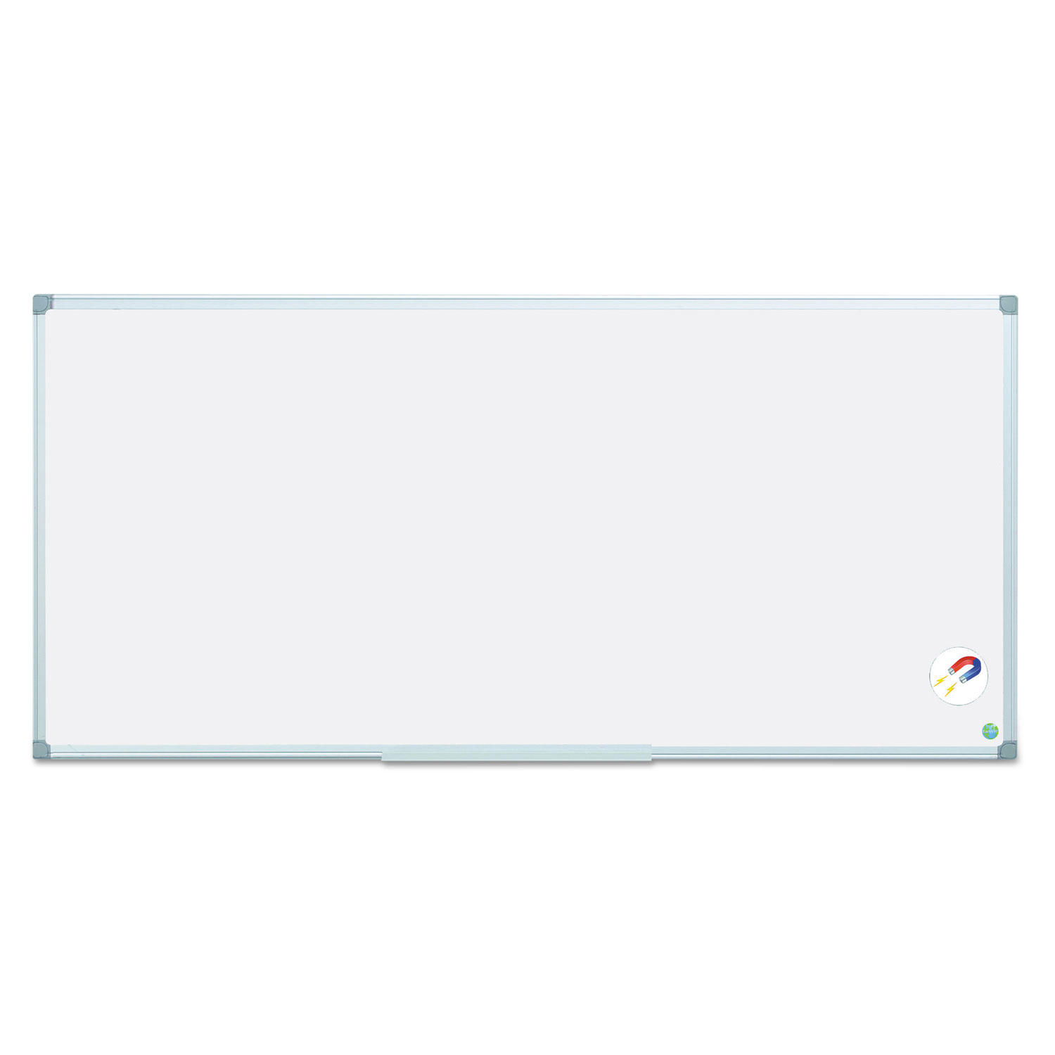 Earth Gold Ultra Magnetic Dry Erase Boards, 96 x 48, White Surface, Silver Aluminum Frame