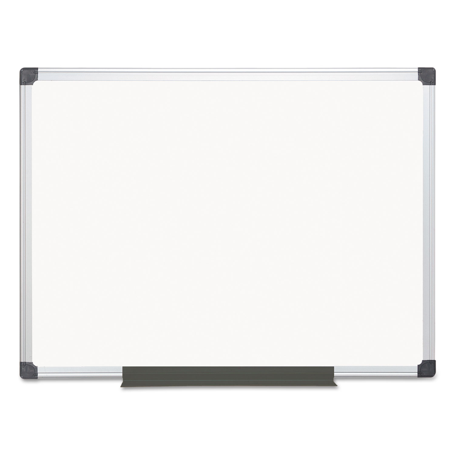 Value Melamine Dry Erase Board, 36" x 48", White Surface, Satin Aluminum Frame