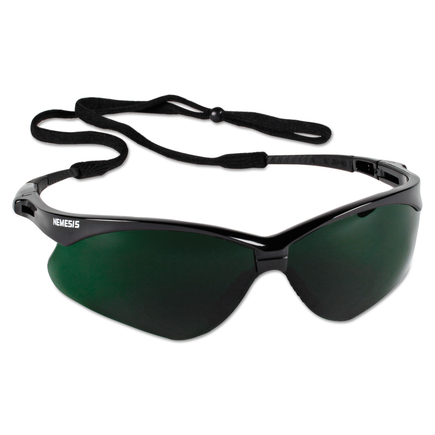 V30 Nemesis Safety Eyewear, Black Frame/IRUV 5 Lens, Nylon/Polycarb