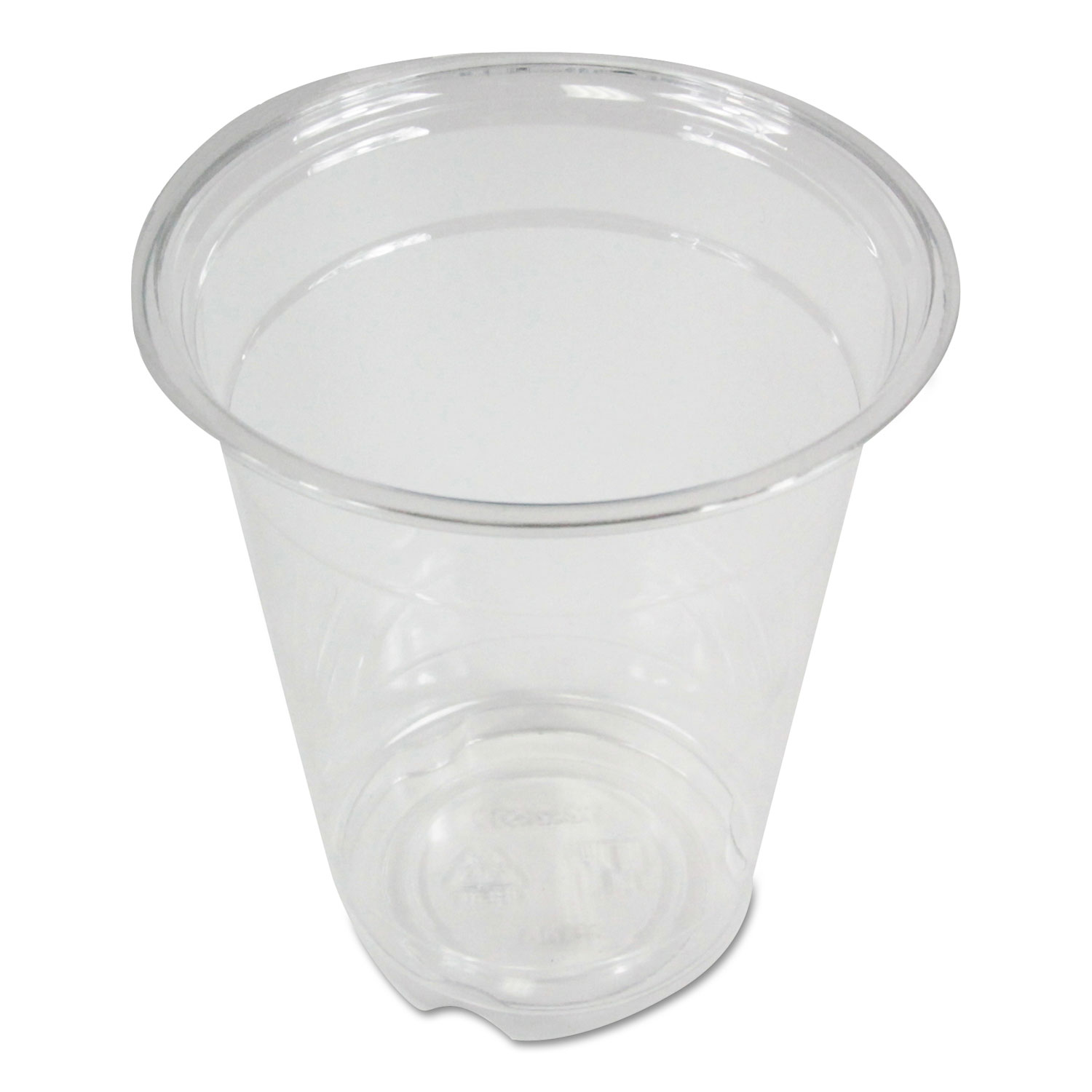 Clear Plastic PET Cups, 12 oz, 50/Sleeve, 20 Sleeves/Carton