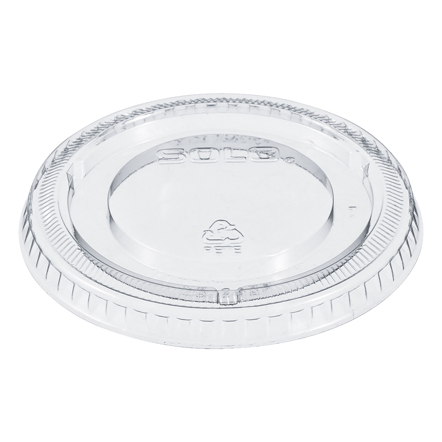 Non-Vented Cup Lids, Fits 12 oz Cold Cups, Plastic, Clear, 2,500/Carton