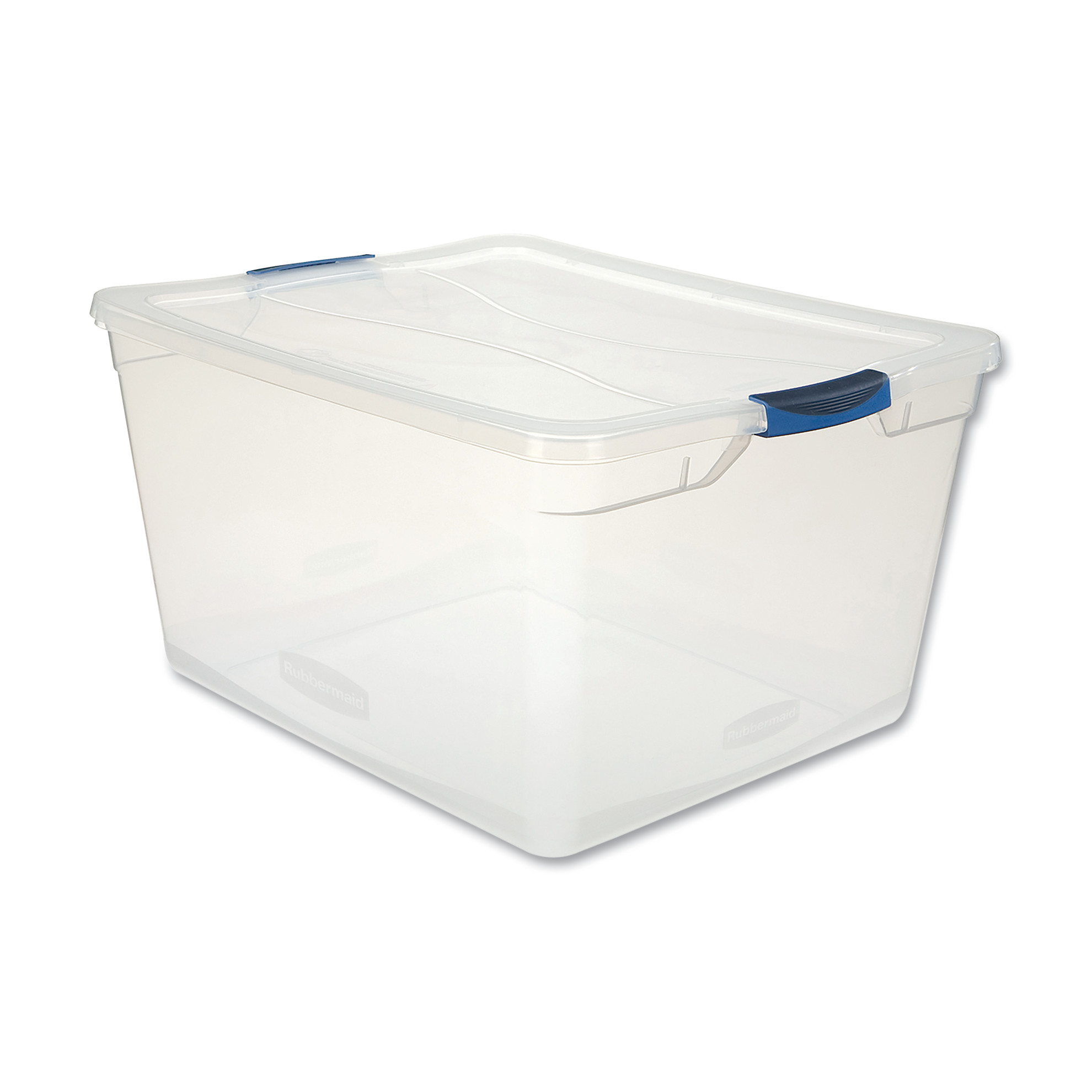 Clever Store Basic Latch-Lid Container, 17.75 gal, 18.63" x 23.5" x 12.25", Clear