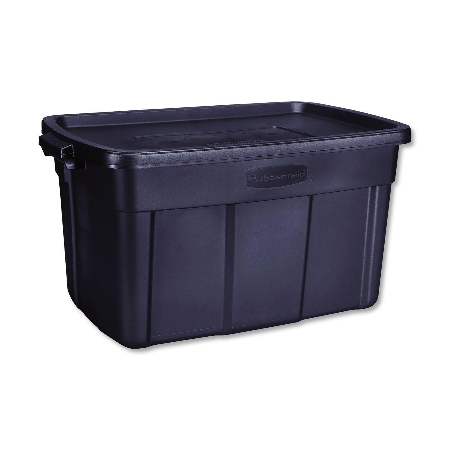 Roughneck Storage Box, 31 gal, 20.4" x 32.3" x 16.7", Dark Indigo Metallic
