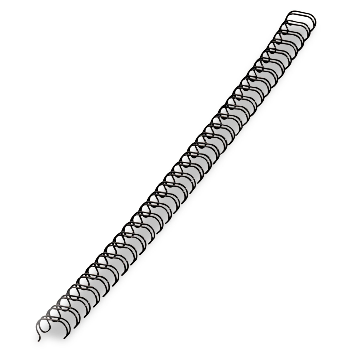 Wire Bindings for 11 x 8.5 Documents, 32 Rings, 0.5" (100-Sheet) Capacity, Black, 25/Pack