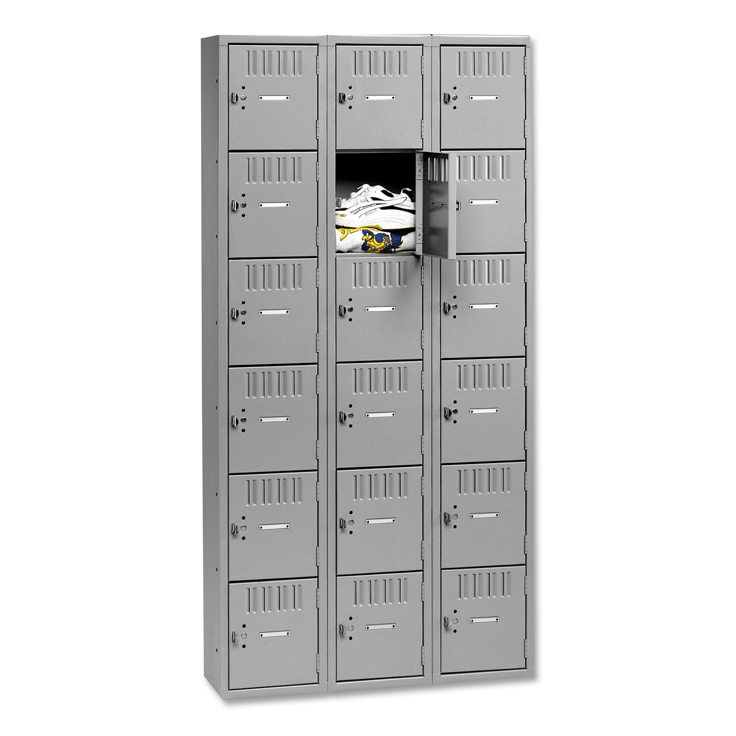 6-Tier No Legs Steel Box Lockers