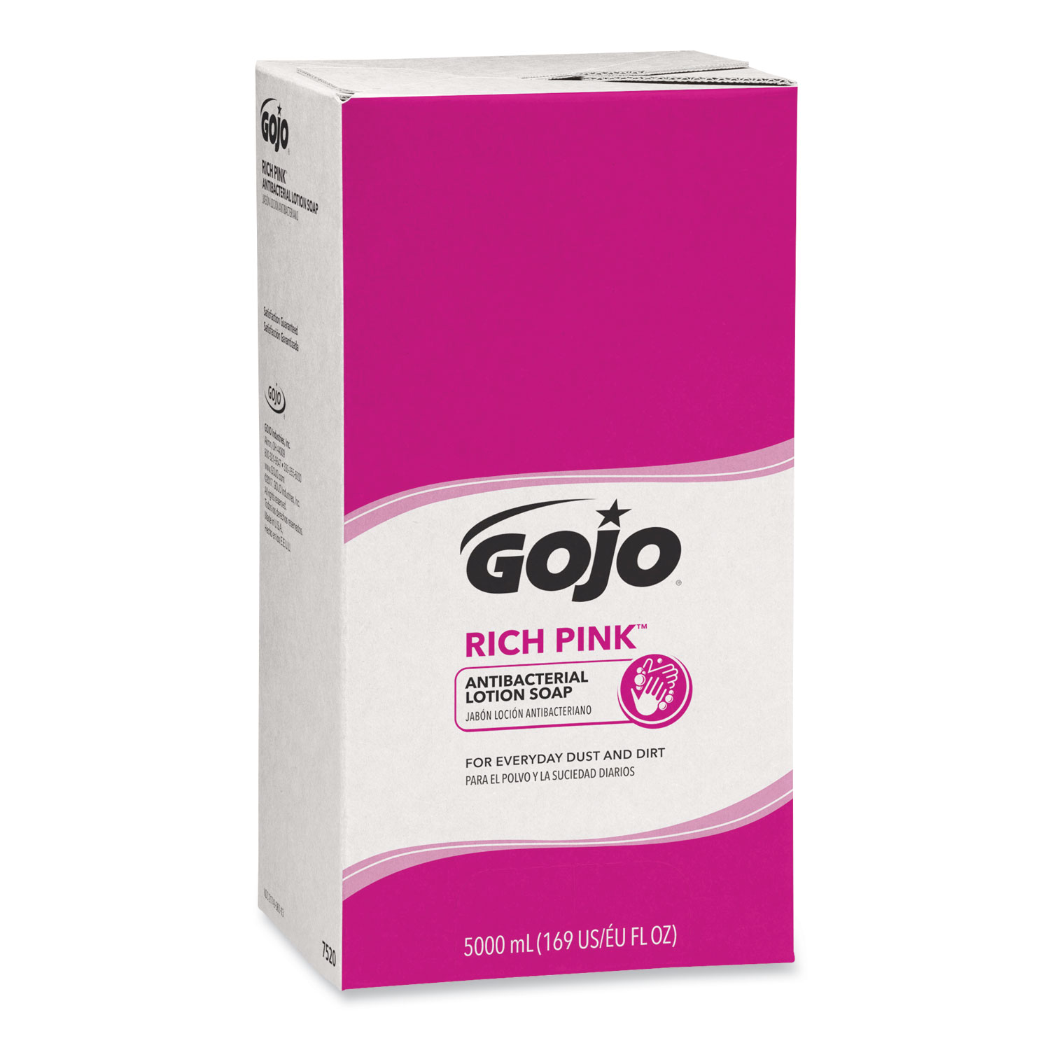 RICH PINK Antibacterial Lotion Soap Refill, Floral, 5,000 mL, 2/Carton