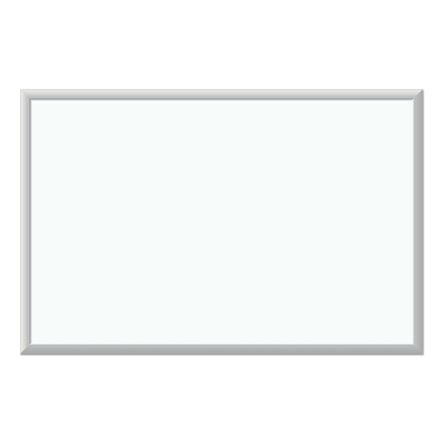 Melamine Dry Erase Board, 35 x 23, White Surface, Silver Frame