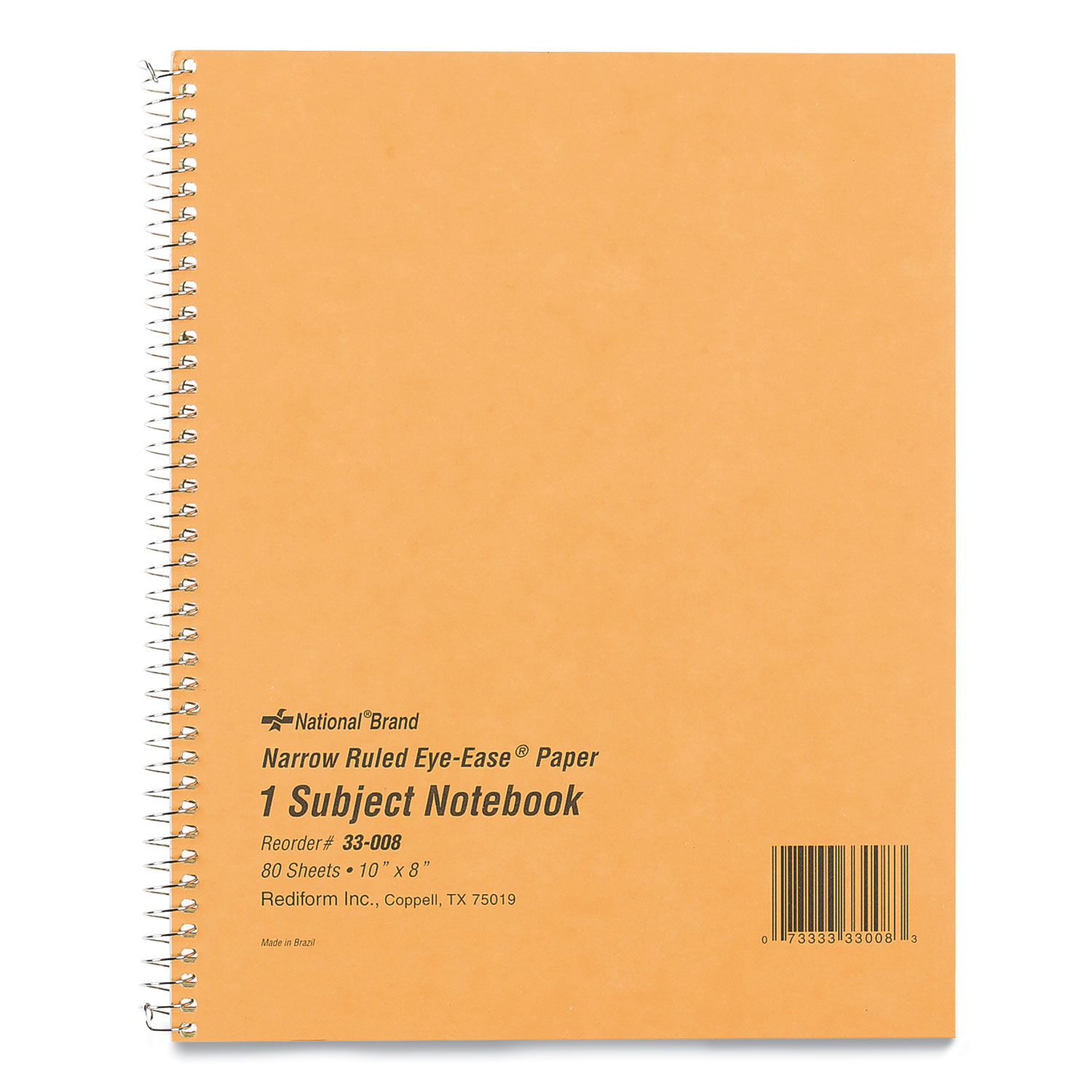 One-Subject Narrow Ruled Notebook