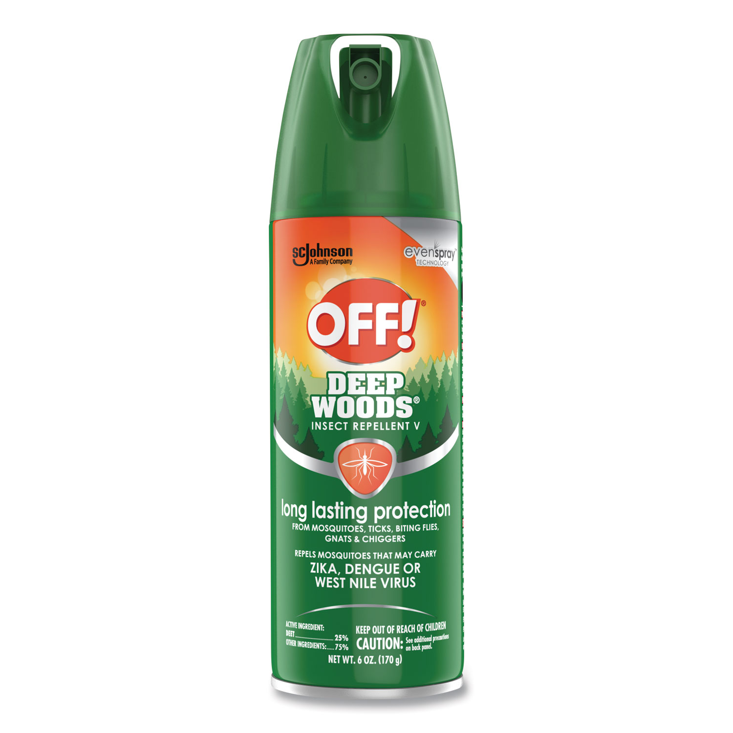 Deep Woods Insect Repellent, 6 oz Aerosol Spray, 12/Carton