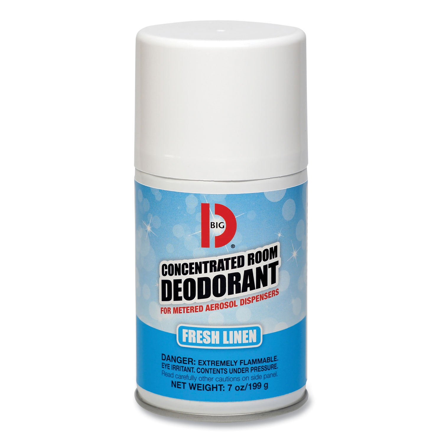 Metered Concentrated Room Deodorant, Fresh Linen, 7 oz Aerosol Spray, 12/Box