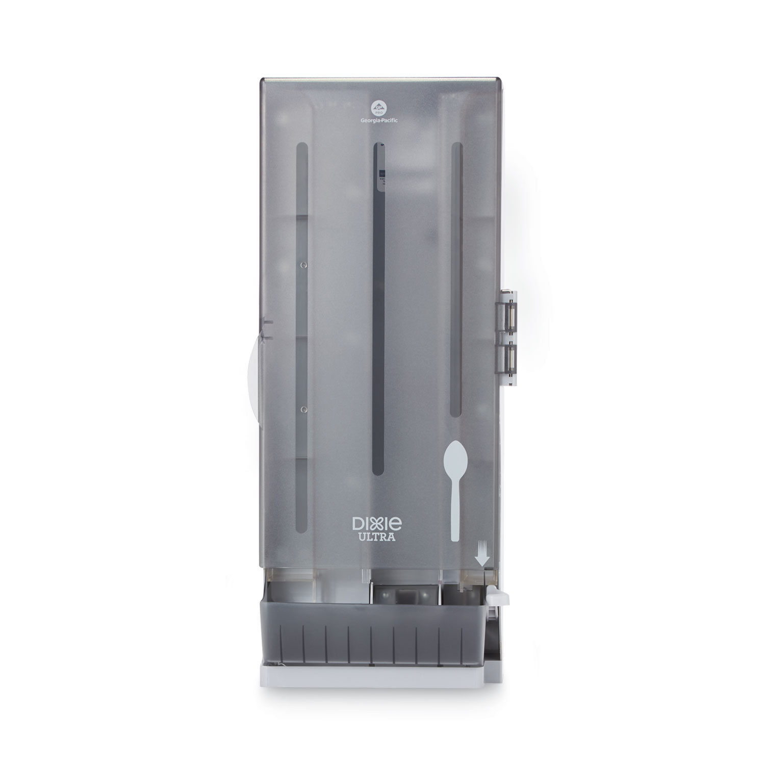 SmartStock Dining Utensil Dispenser, Holds 120 Spoons, 10 x 8.78 x 24.75, Smoke