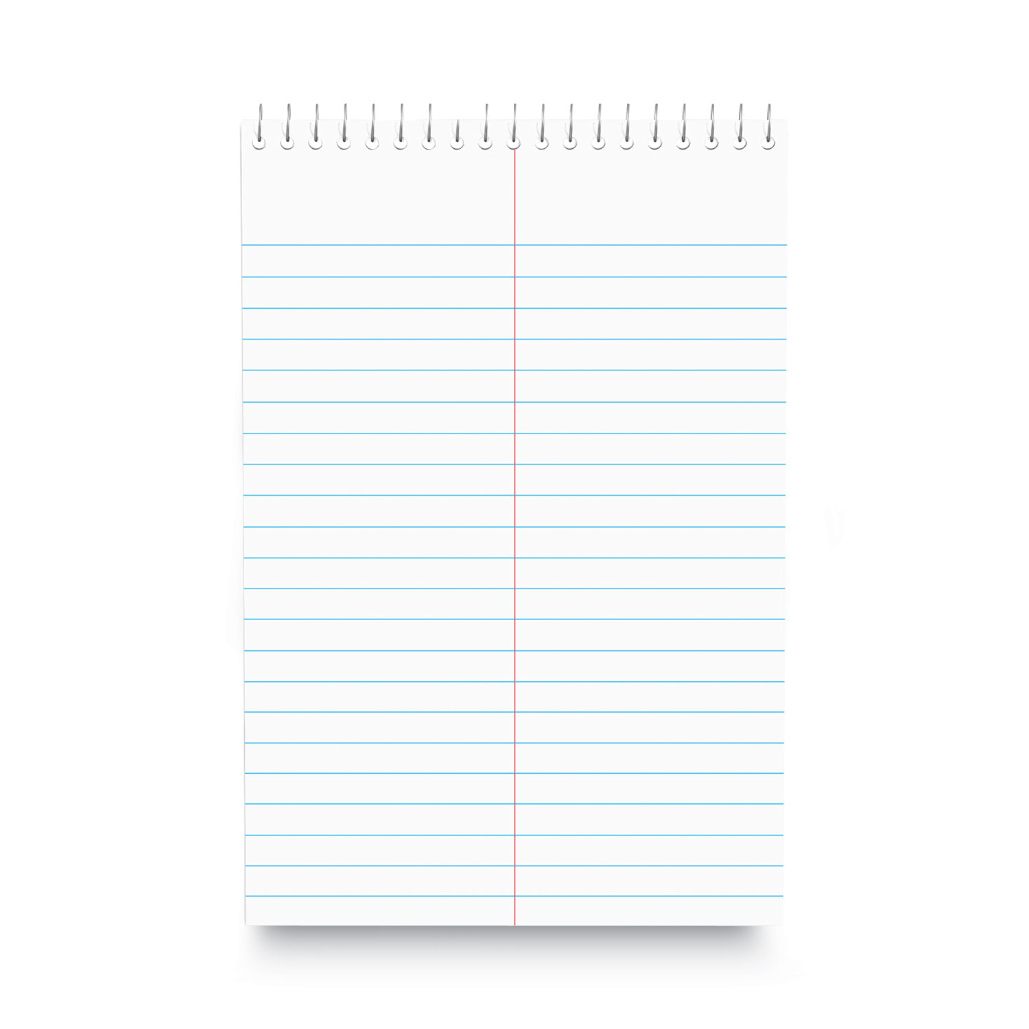 Steno Pads, Gregg Rule, Red Cover, 80 White 6 x 9 Sheets