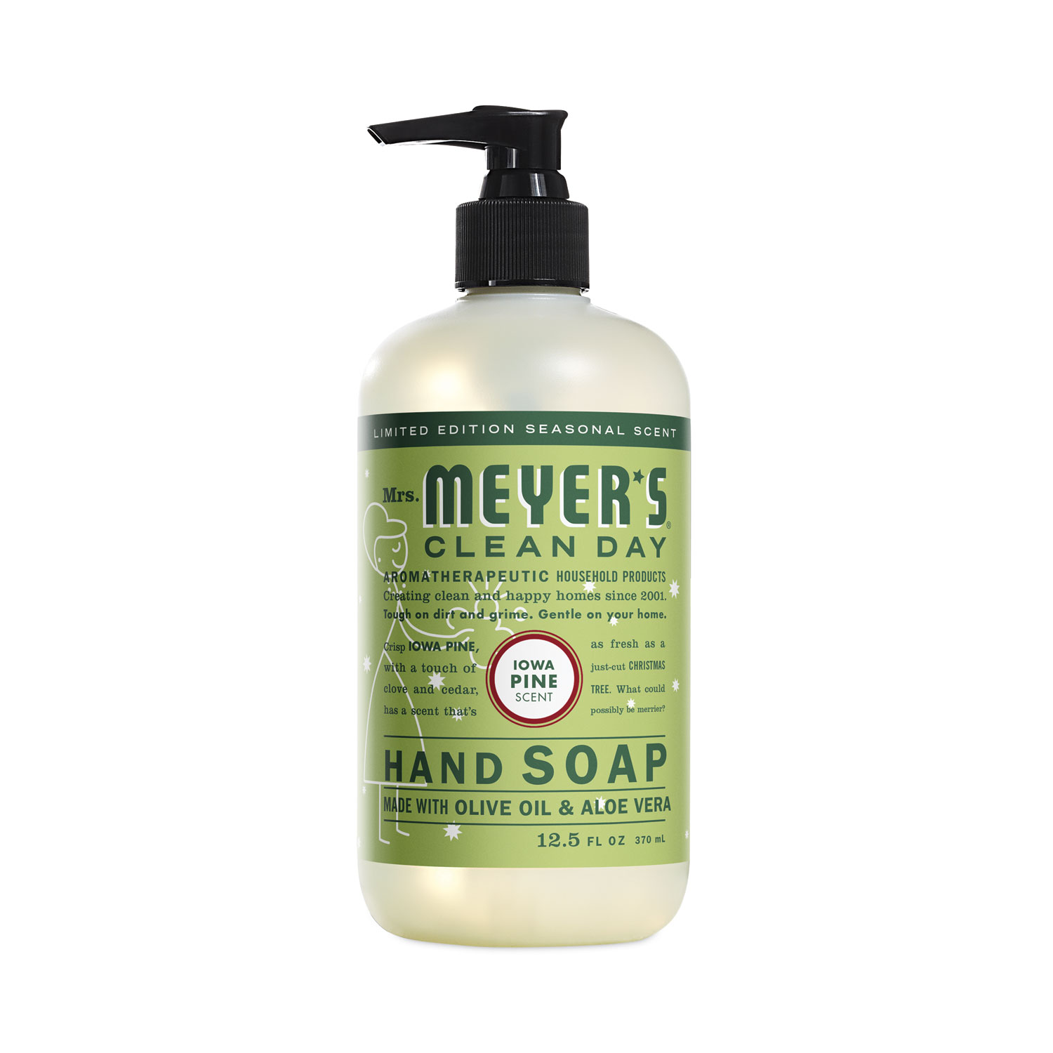 Clean Day Liquid Hand Soap, Iowa Pine Scent, 12.5 oz, 6/Carton