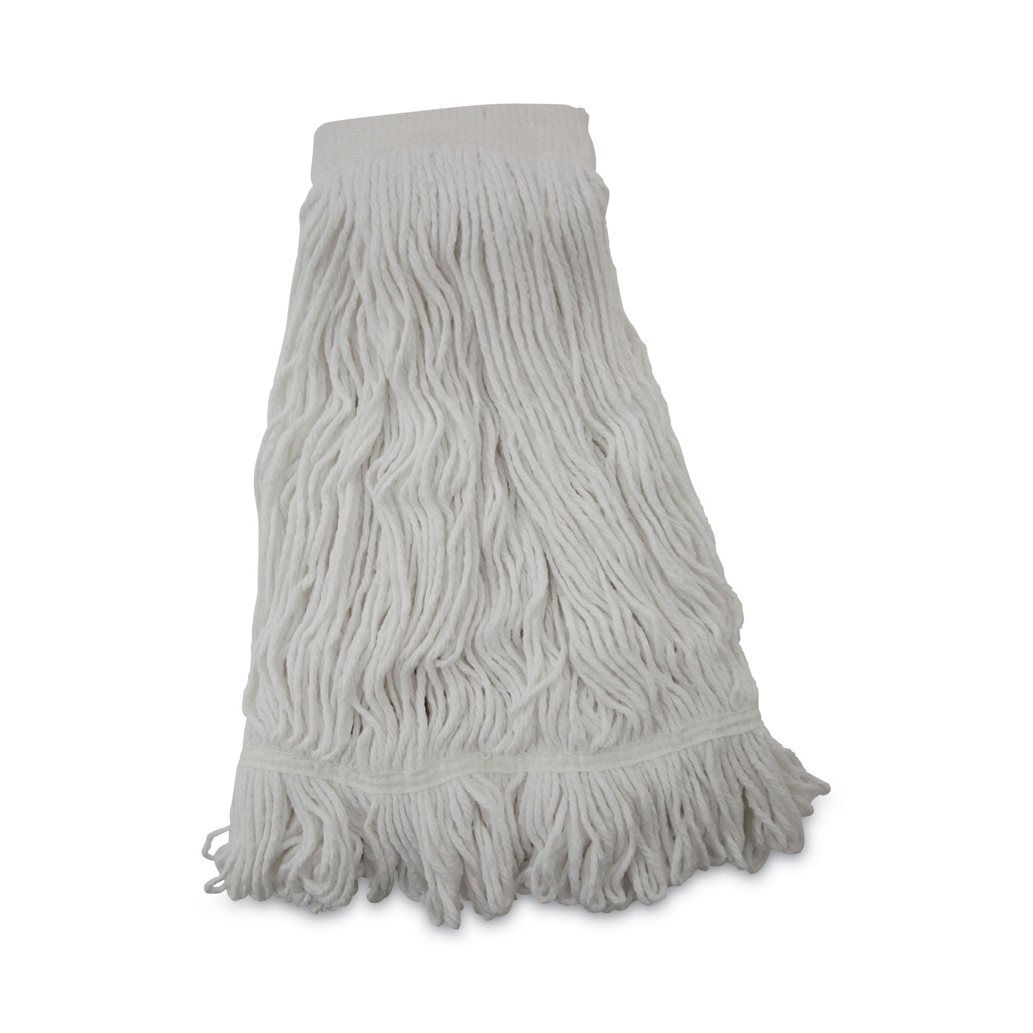 Mop Head, Pro Loop Web/Tailband, Premium Saddleback Head, Rayon, 24 oz., White, 12/Carton