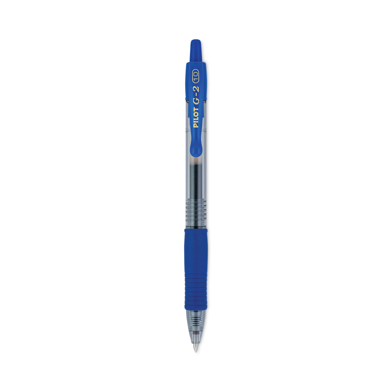 G2 Premium Gel Pen, Retractable, Bold 1 mm, Blue Ink, Smoke/Blue Barrel, Dozen